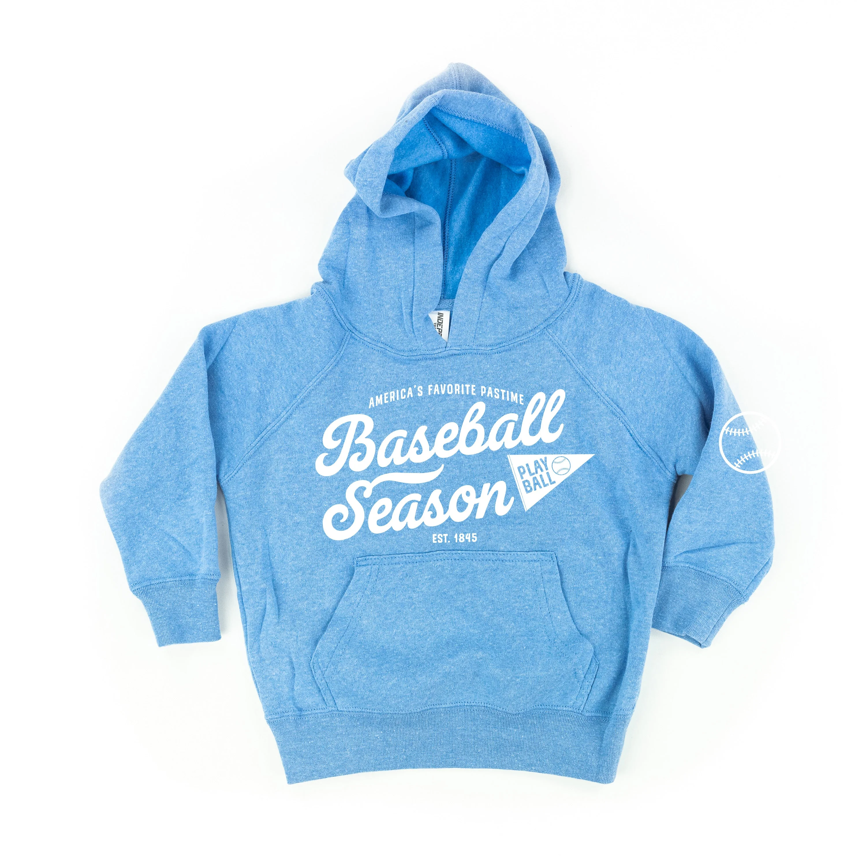 Baseball Season Est. 1845 - Custom Number - Child Hoodie - Image 7