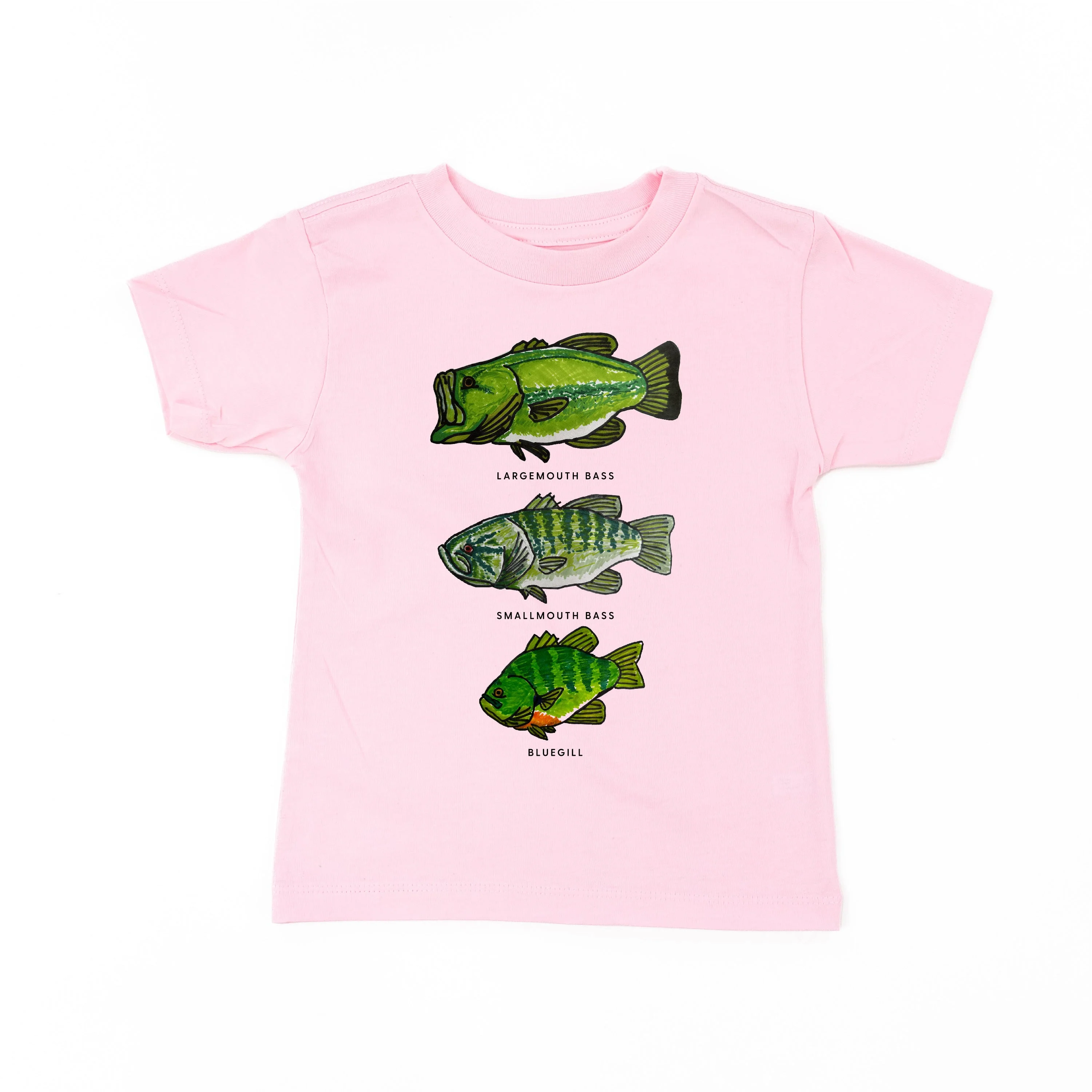 Bass And Bluegill Chart (Hand Drawn) - Child Tee - Image 7