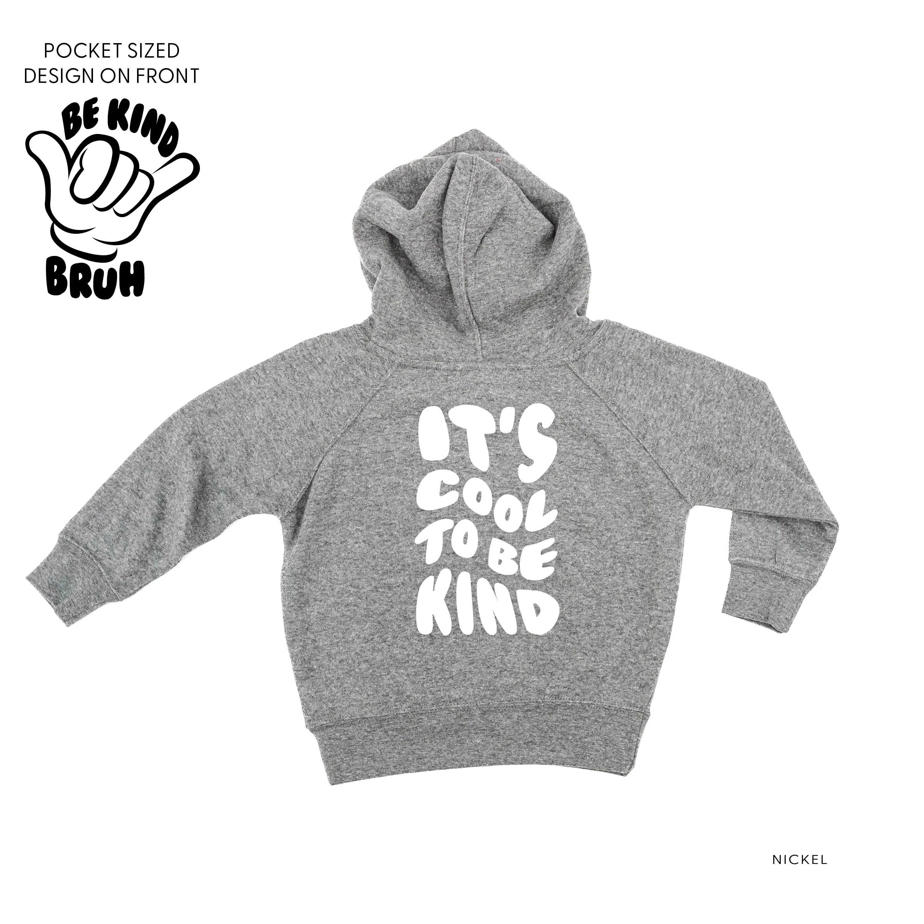 Be Kind Bruh - It's Cool to Be Kind (pf & b) - Child HOODIE - Image 8