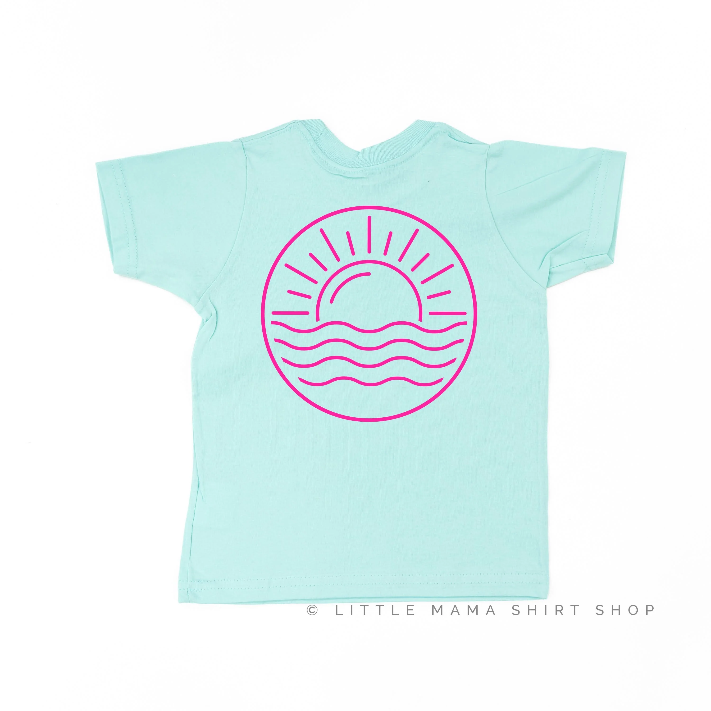 Beach Bum (front) / Ocean Sunset (back) - Child Tee - Image 8