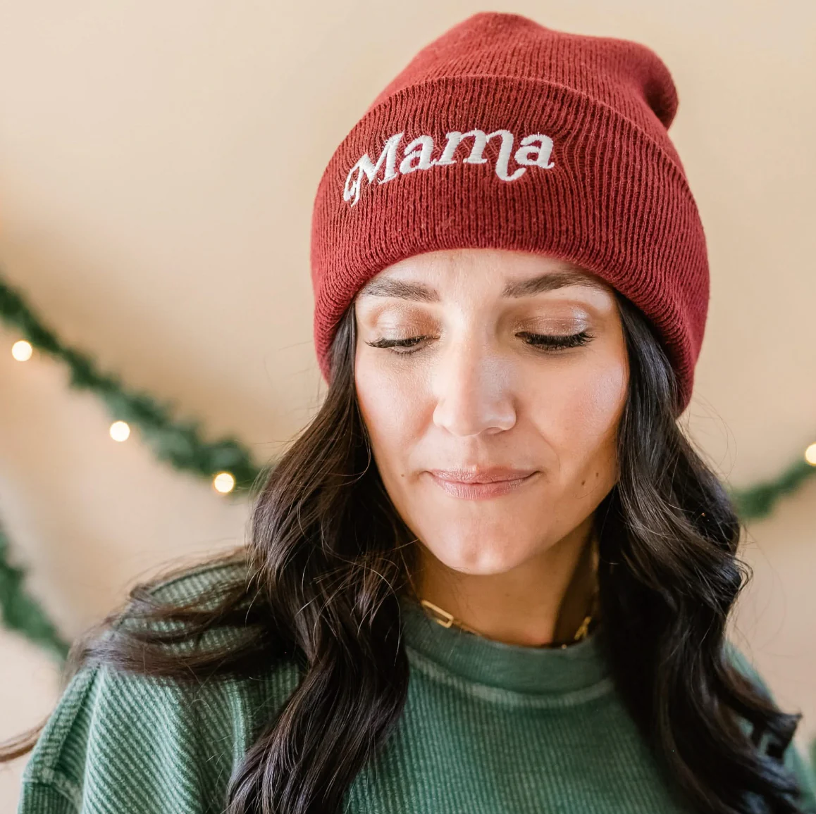 Mama (Italic) - Adult Beanie - Image 11