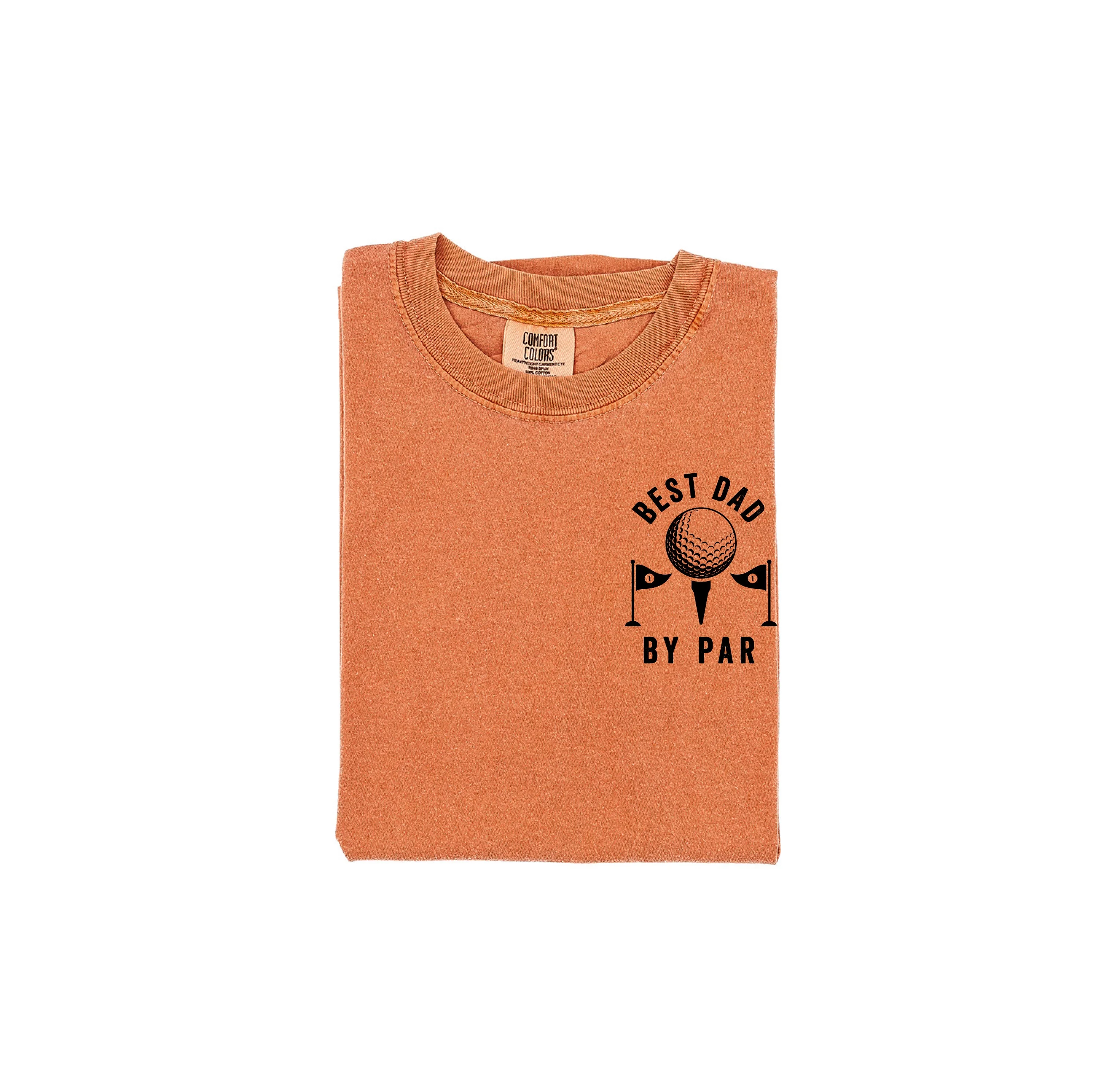 Best Dad By Par - Comfort Colors Tee - Image 2