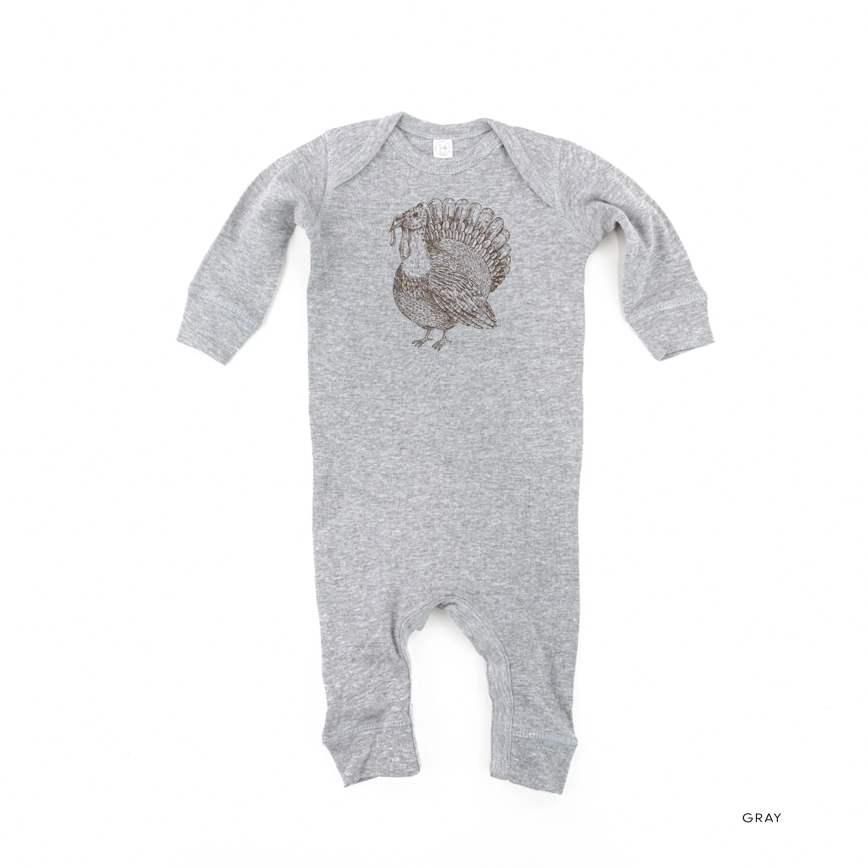 Thanksgiving Turkey Sketch - Baby Sleeper - Image 2