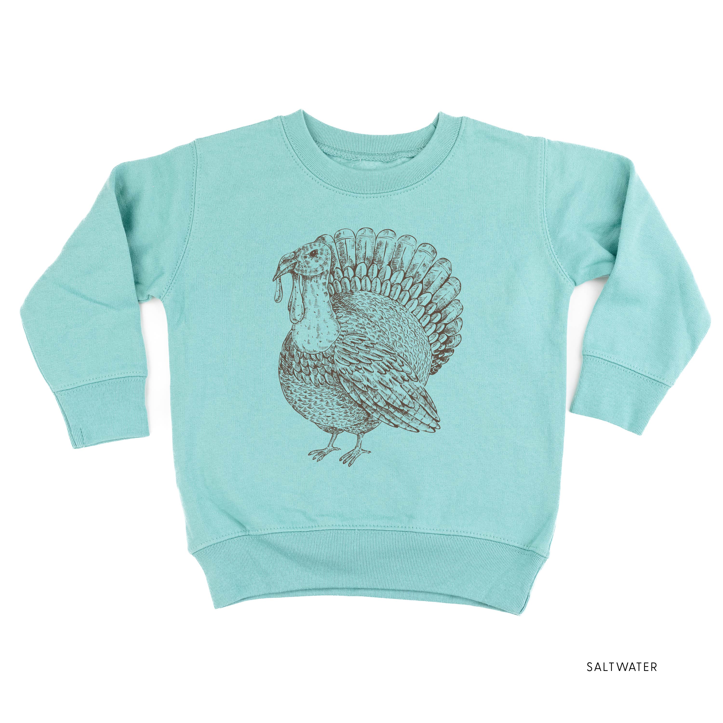 Thanksgiving Turkey Sketch - Child Sweater - Image 3
