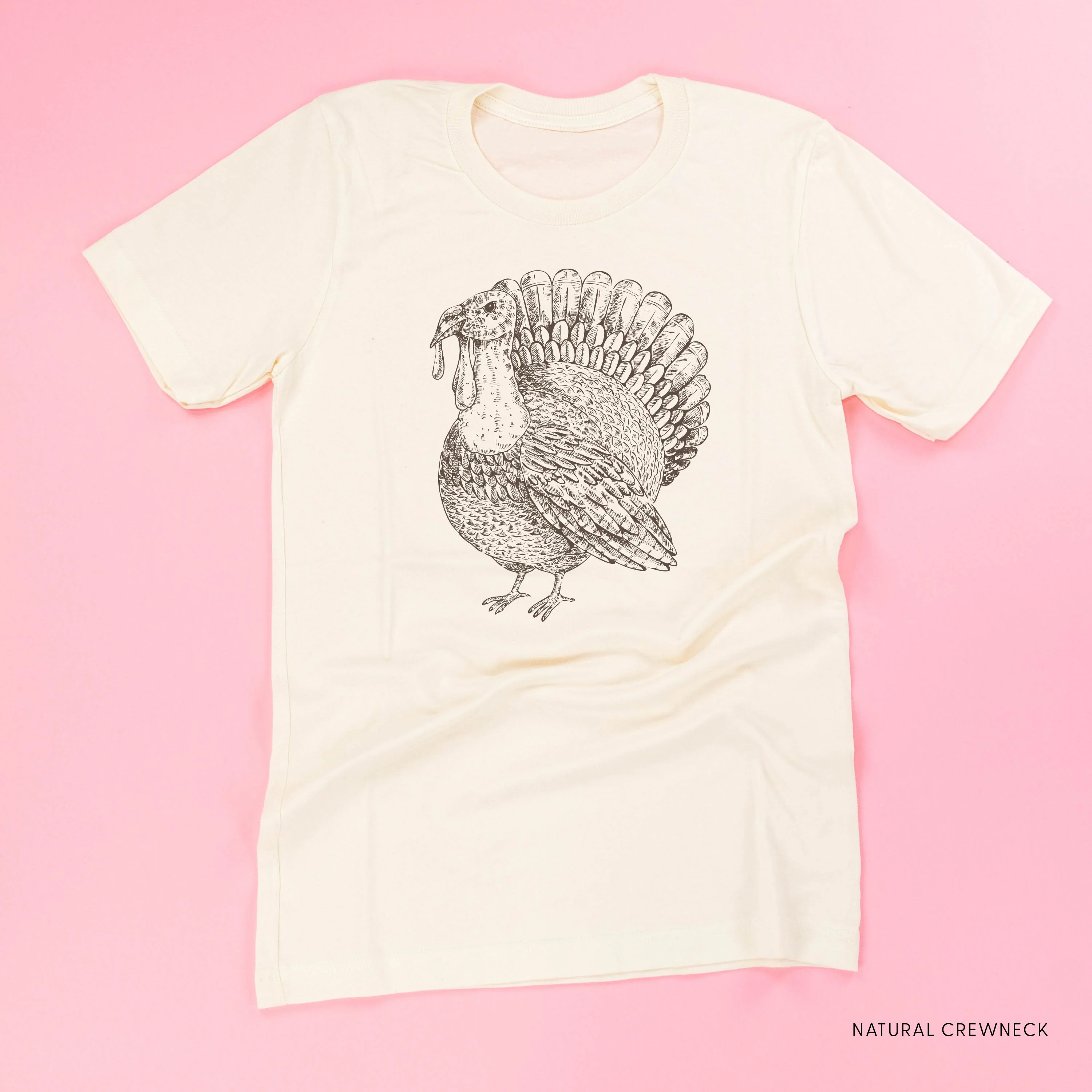 Thanksgiving Turkey Sketch - Unisex Tee - Image 2