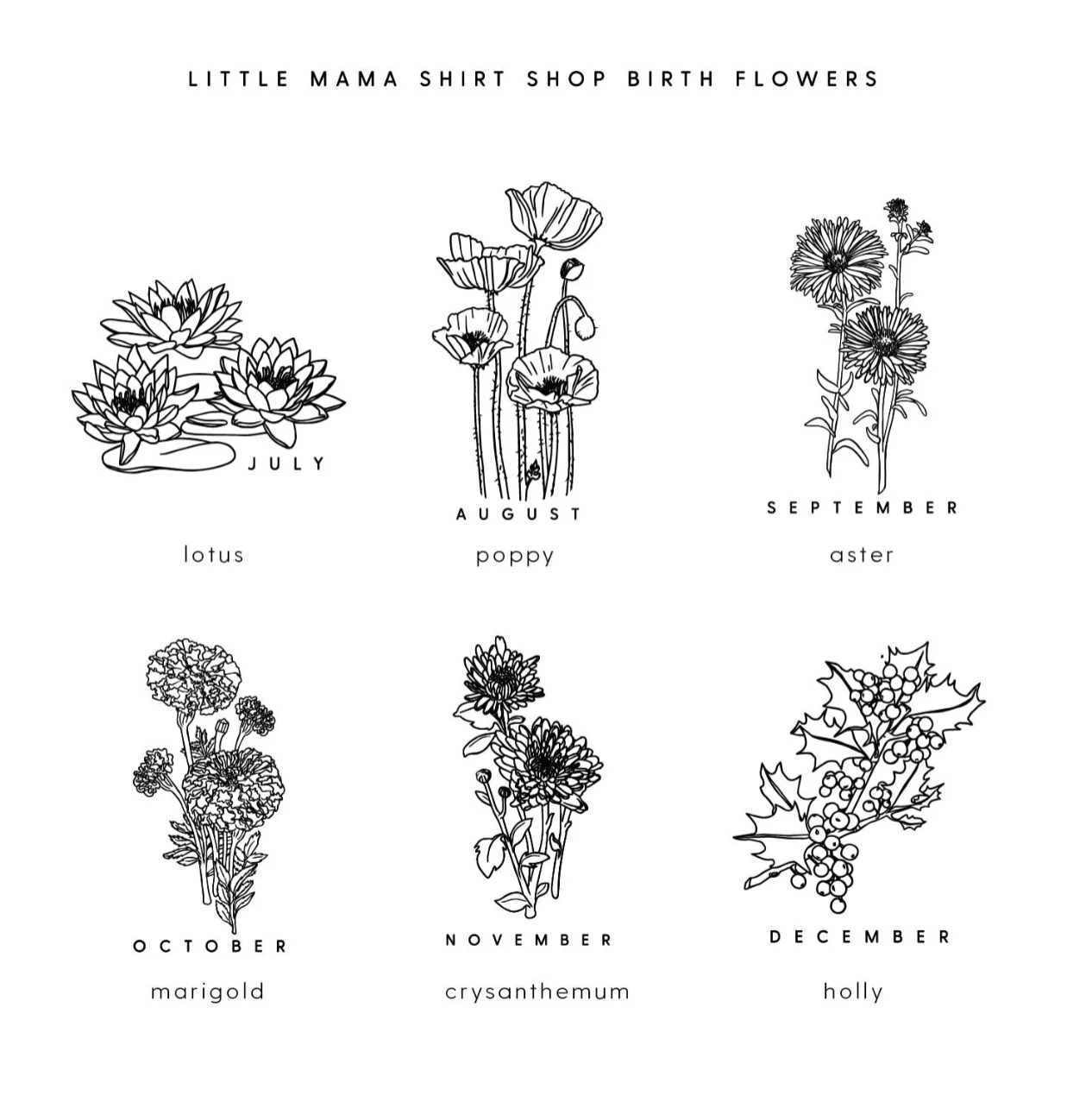Birth Flowers (Choose Your Month/Flower) - BASIC Fleece - Image 5