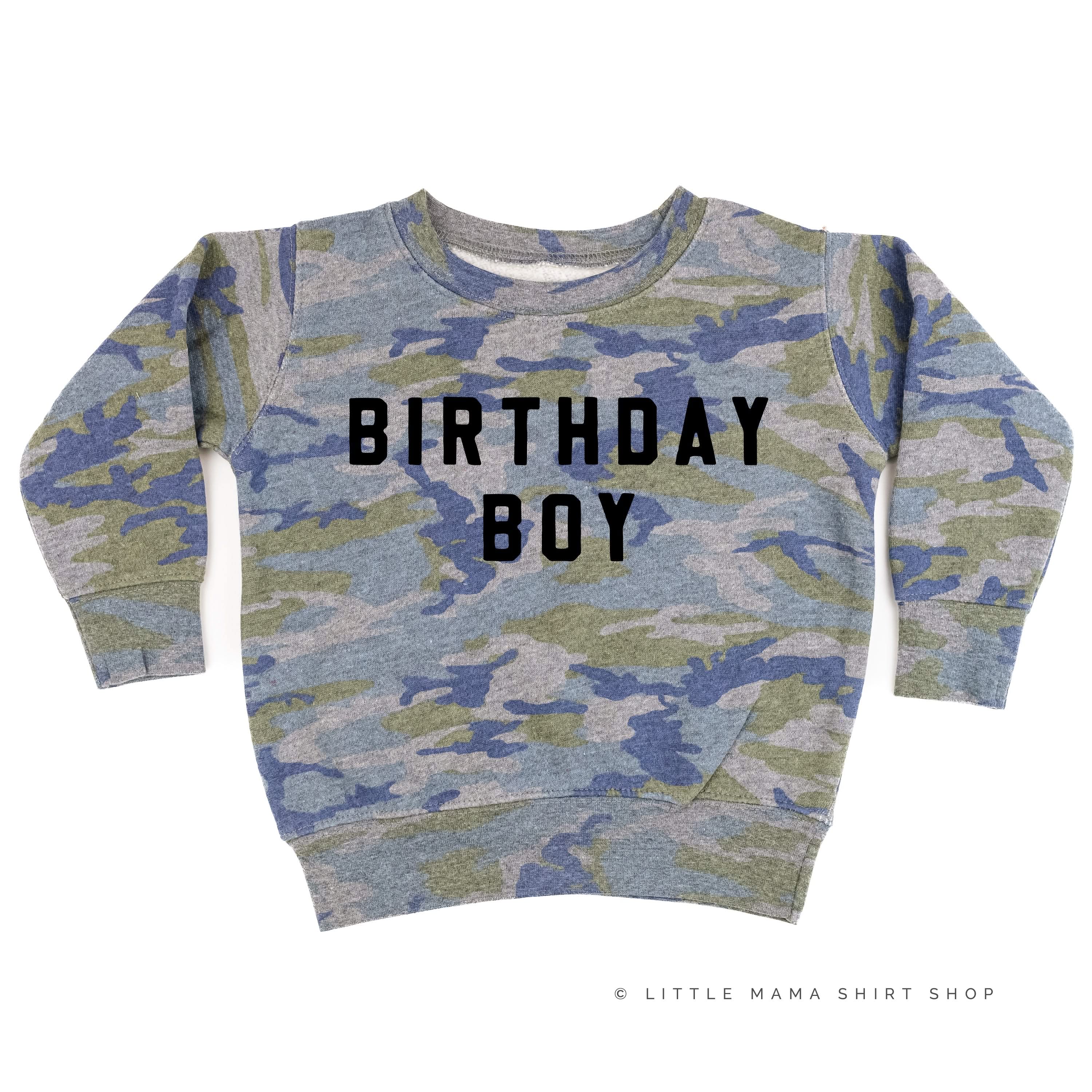 BIRTHDAY BOY - BLOCK FONT - Child Sweater - Image 3
