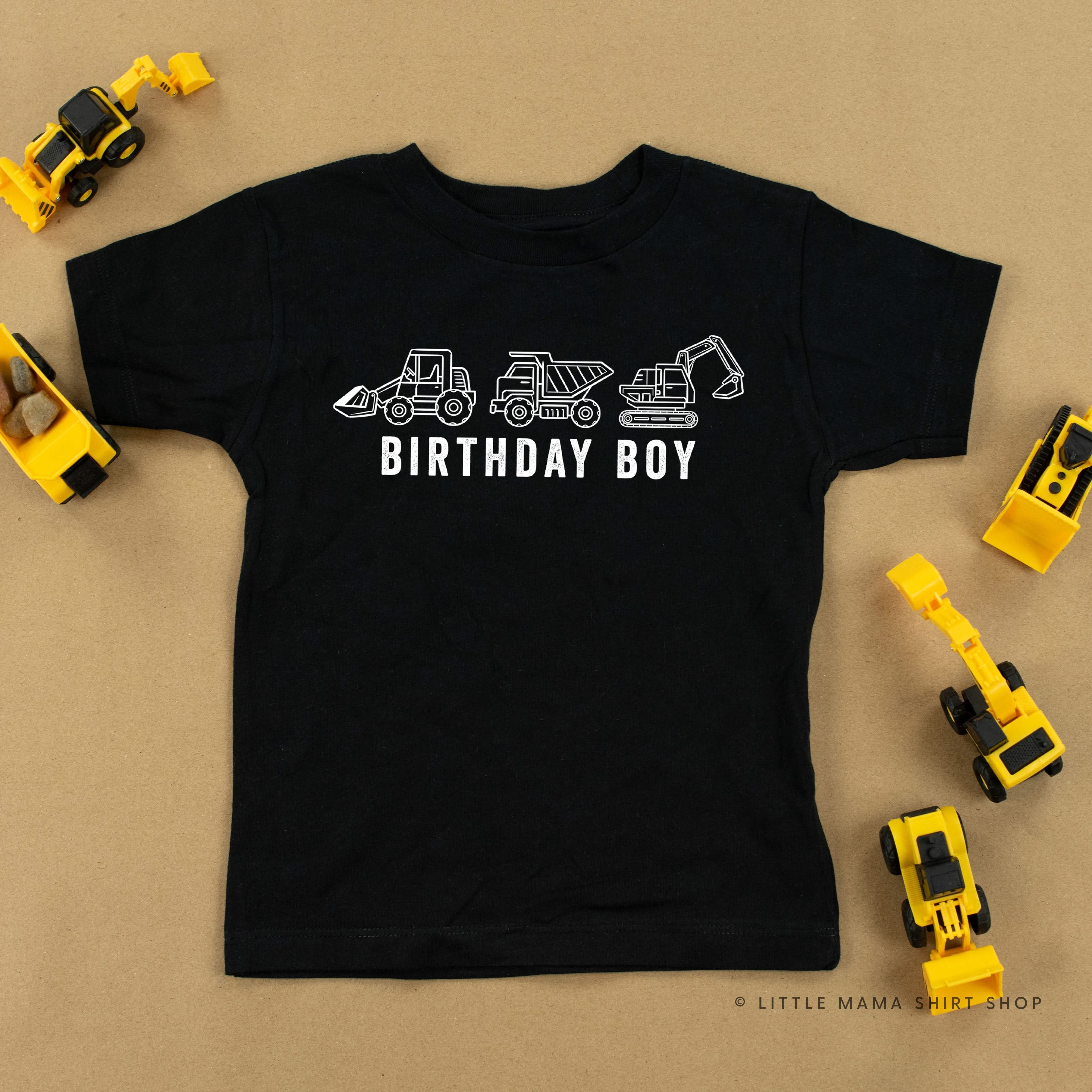 Birthday Boy Construction Trucks - Child Tee - Image 4