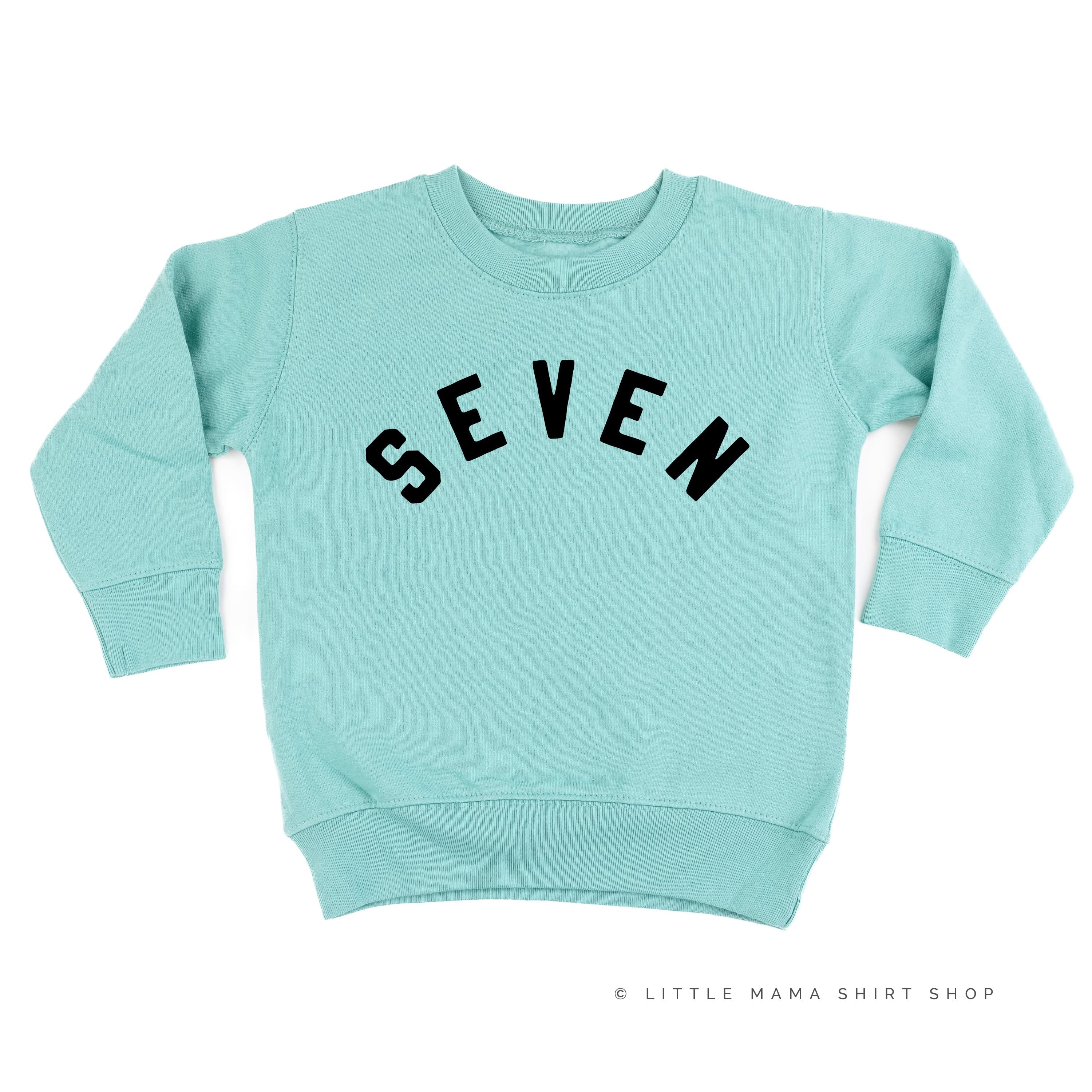 BIRTHDAY NUMBER - BLOCK FONT - Child Sweater - Image 3