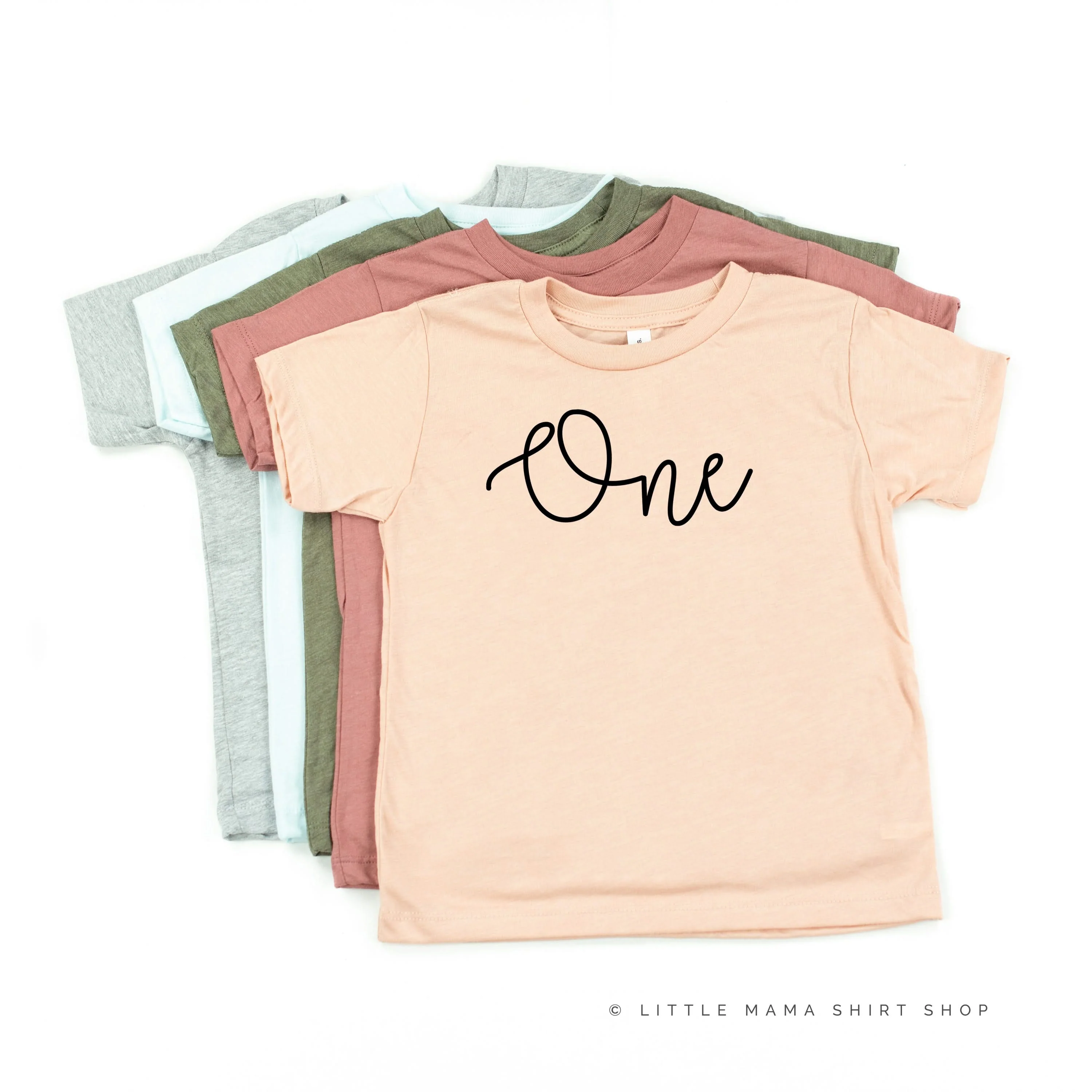Birthday Number - New Cursive - Child Tee - Image 2