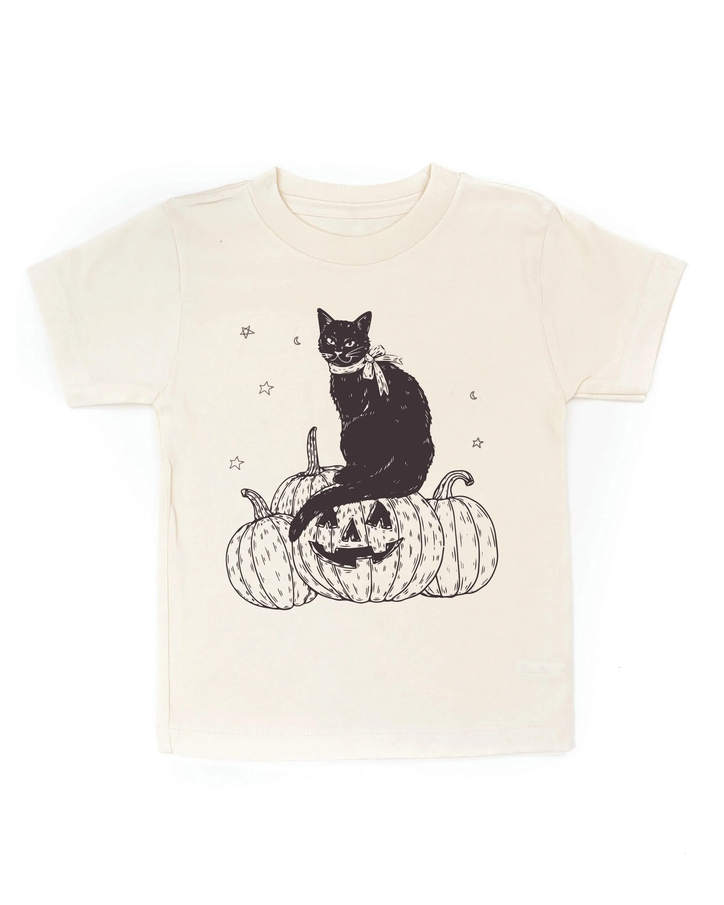 Black Cat on the Prowl - Child Tee - Image 4