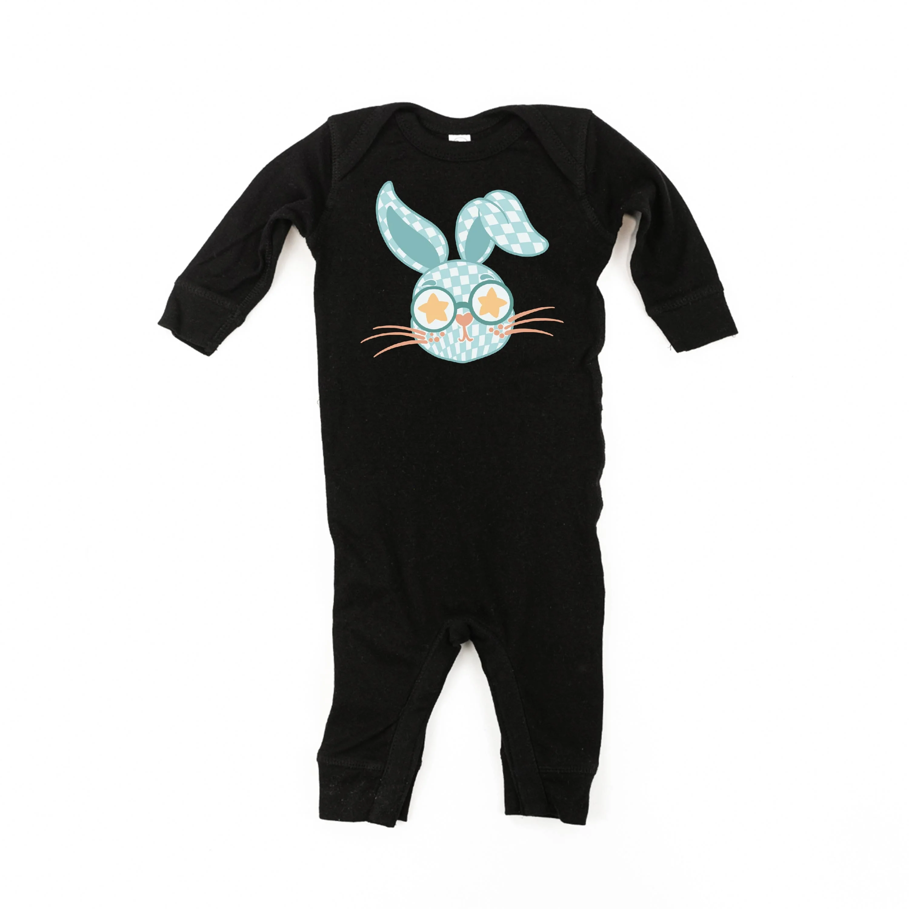 Blue Checkered Bunny - Baby Sleeper - Image 4