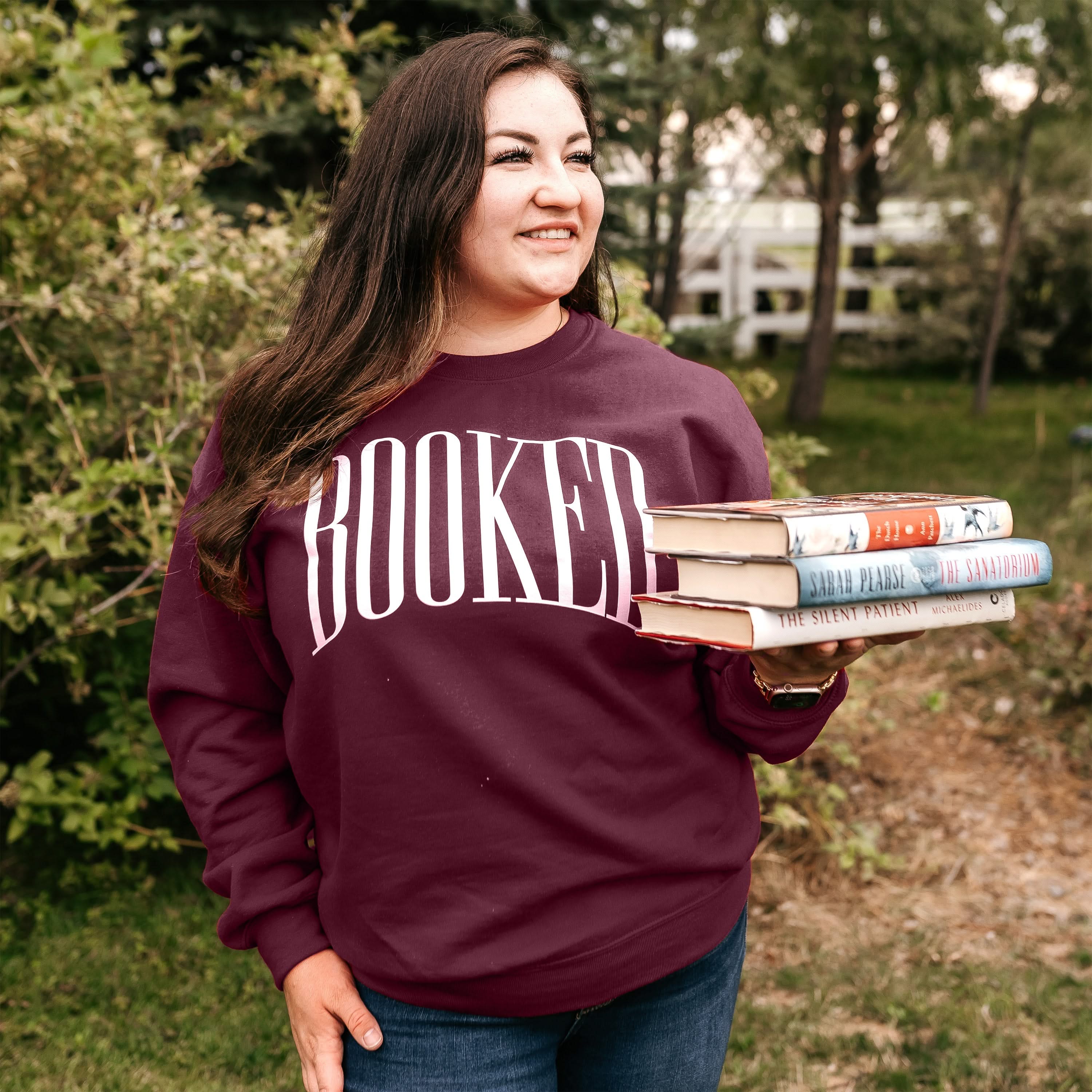 Booked - Set of 2 Maroon Basic Fleece Sweaters - Image 3