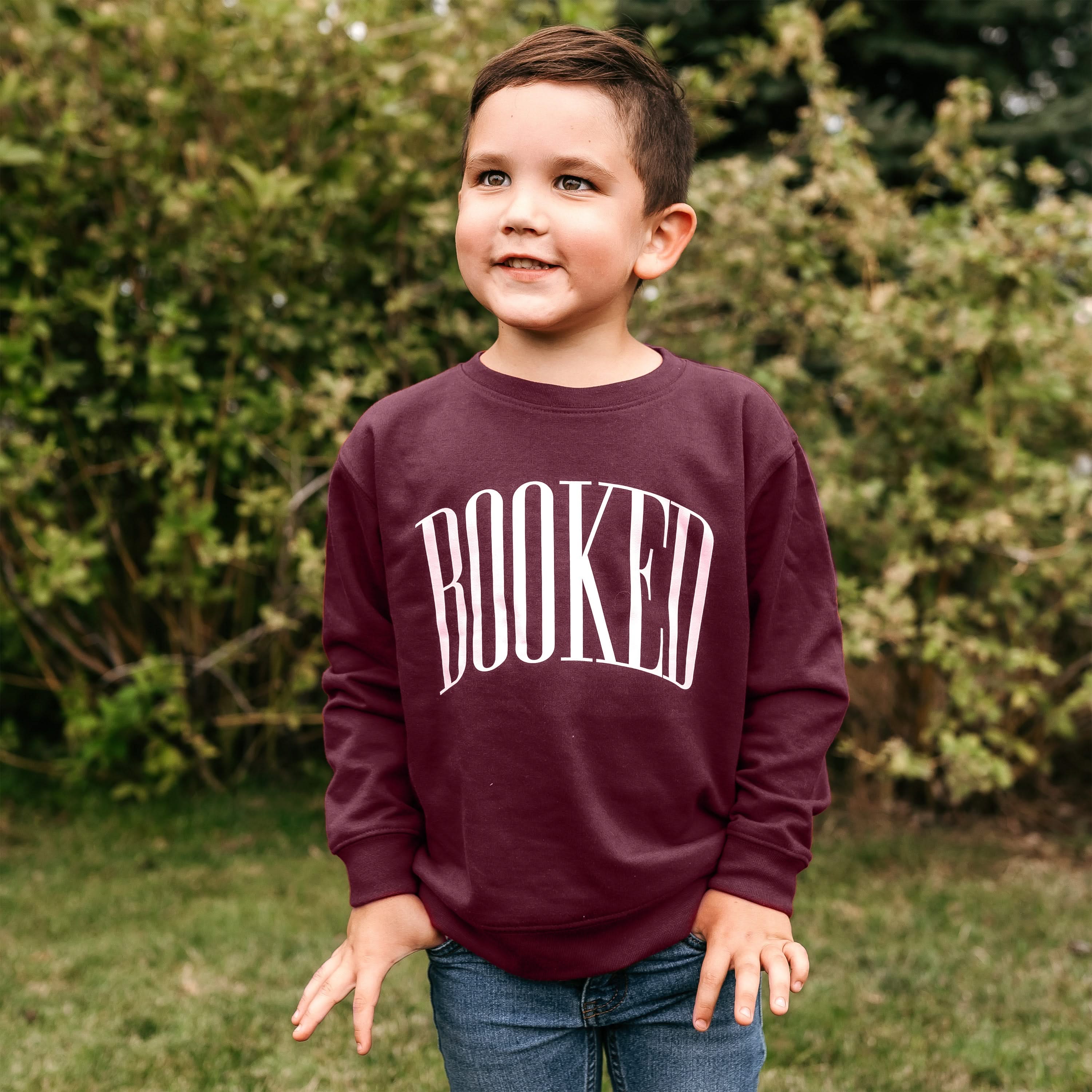 Booked - Set of 2 Maroon Basic Fleece Sweaters - Image 4