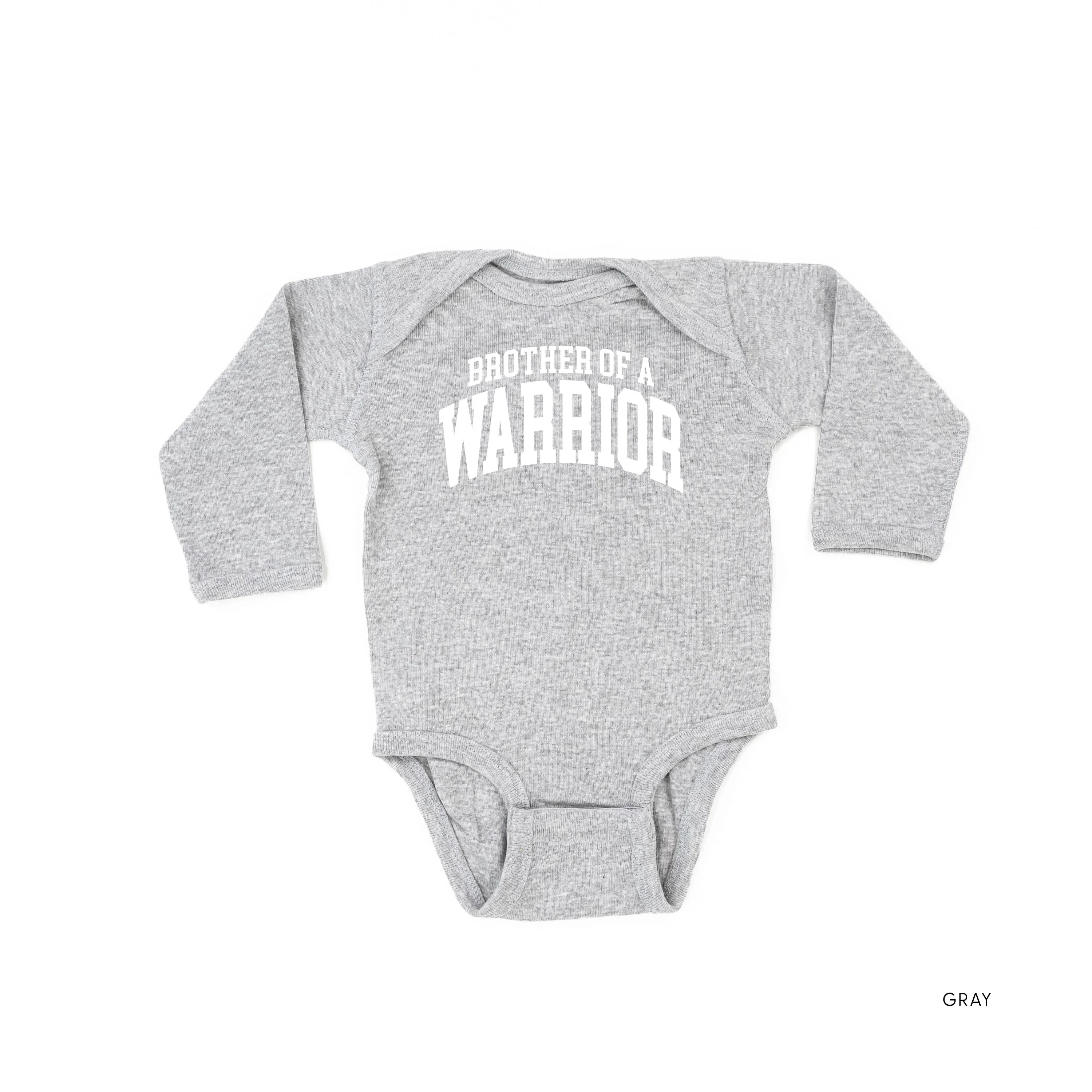 Brother of a Warrior - Varsity - Child Long Sleeve Tee - Image 5