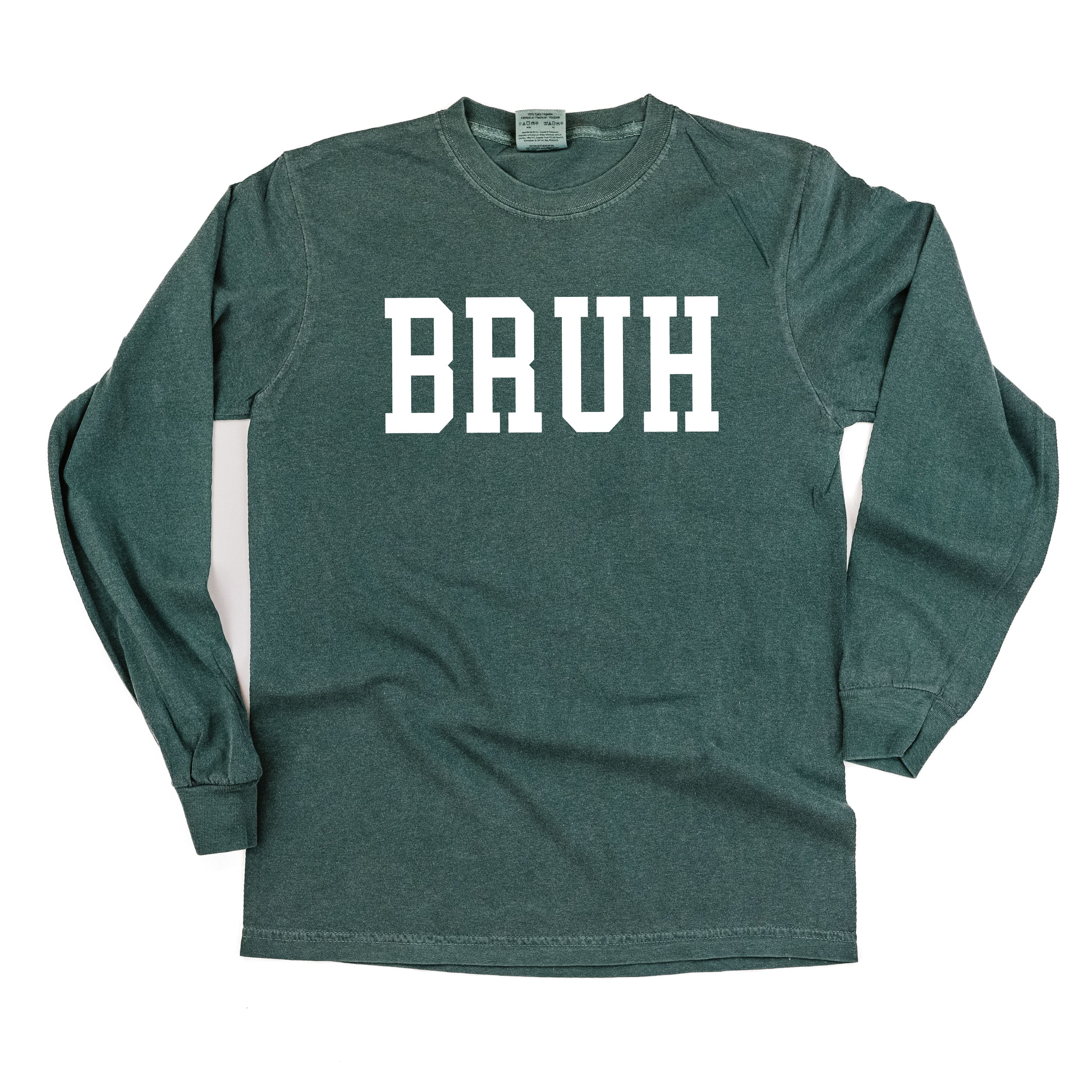 Bruh - Long Sleeve Comfort Colors Tee - Image 5