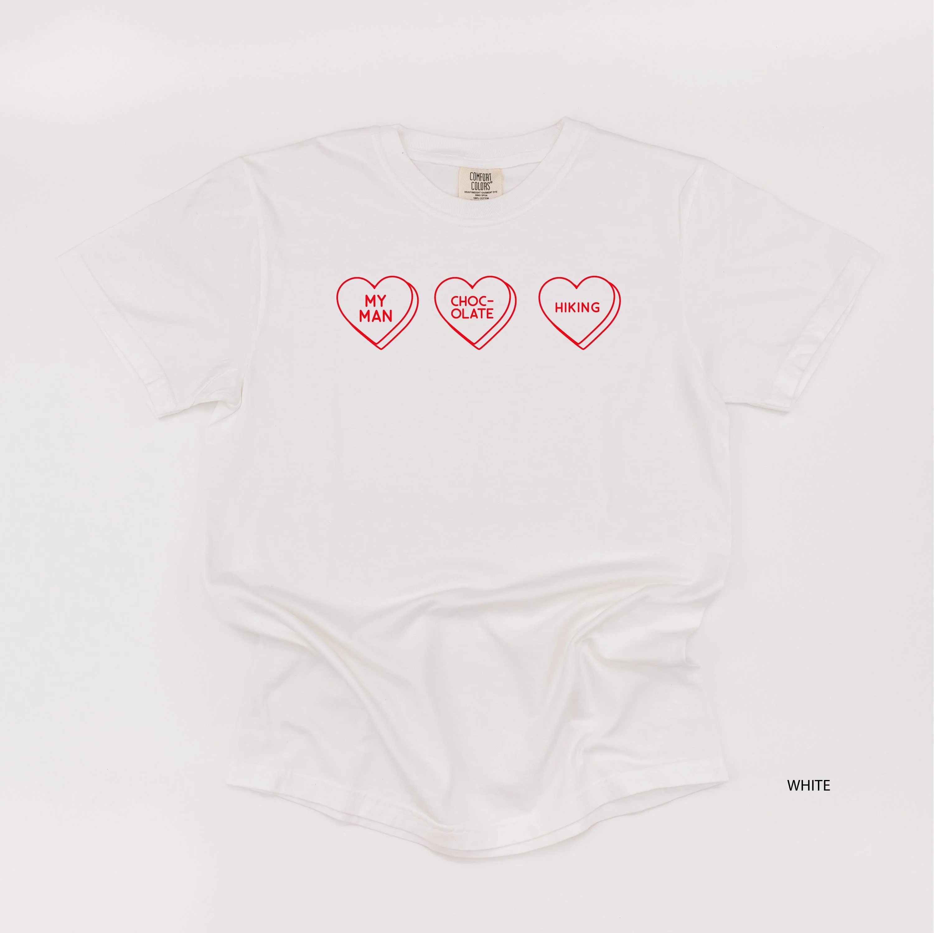 Start a Conversation! - Choose 3 Hearts - Comfort Colors Tee - Image 13