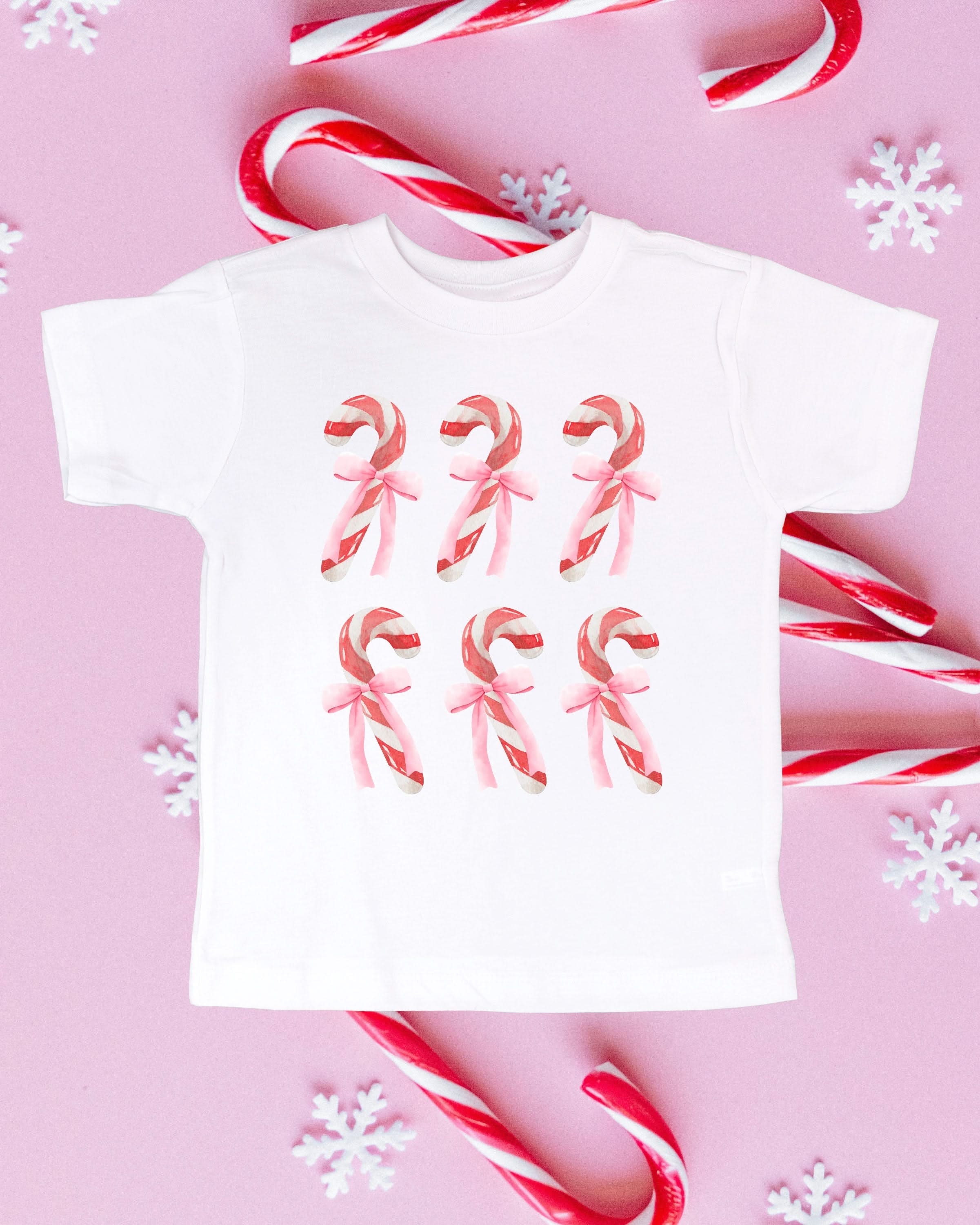 Candy Cane Cutie Child Tee – Christmas T-Shirt | Little Mama Shirt Shop - Image 5