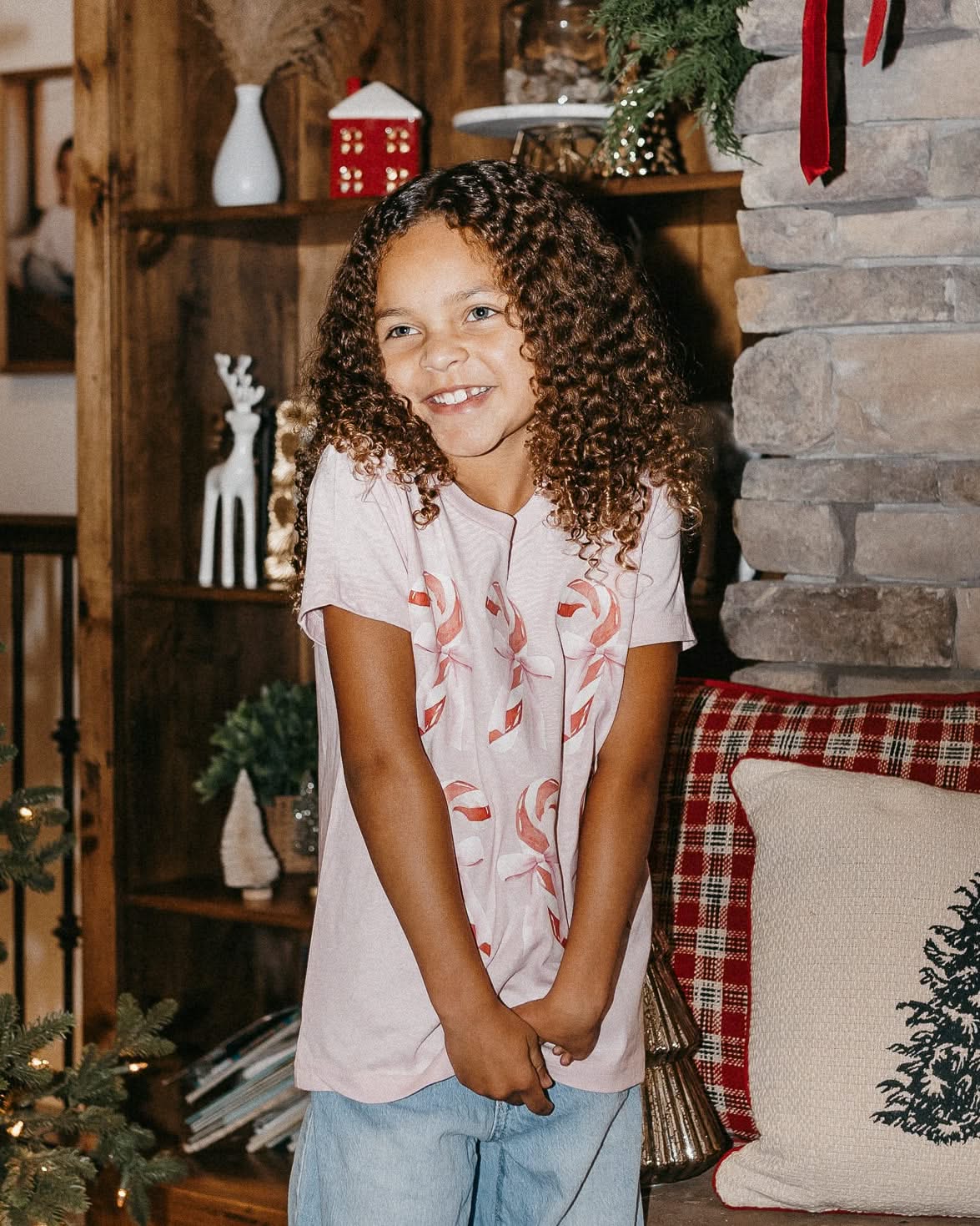 Candy Cane Cutie Child Tee – Christmas T-Shirt | Little Mama Shirt Shop - Image 6