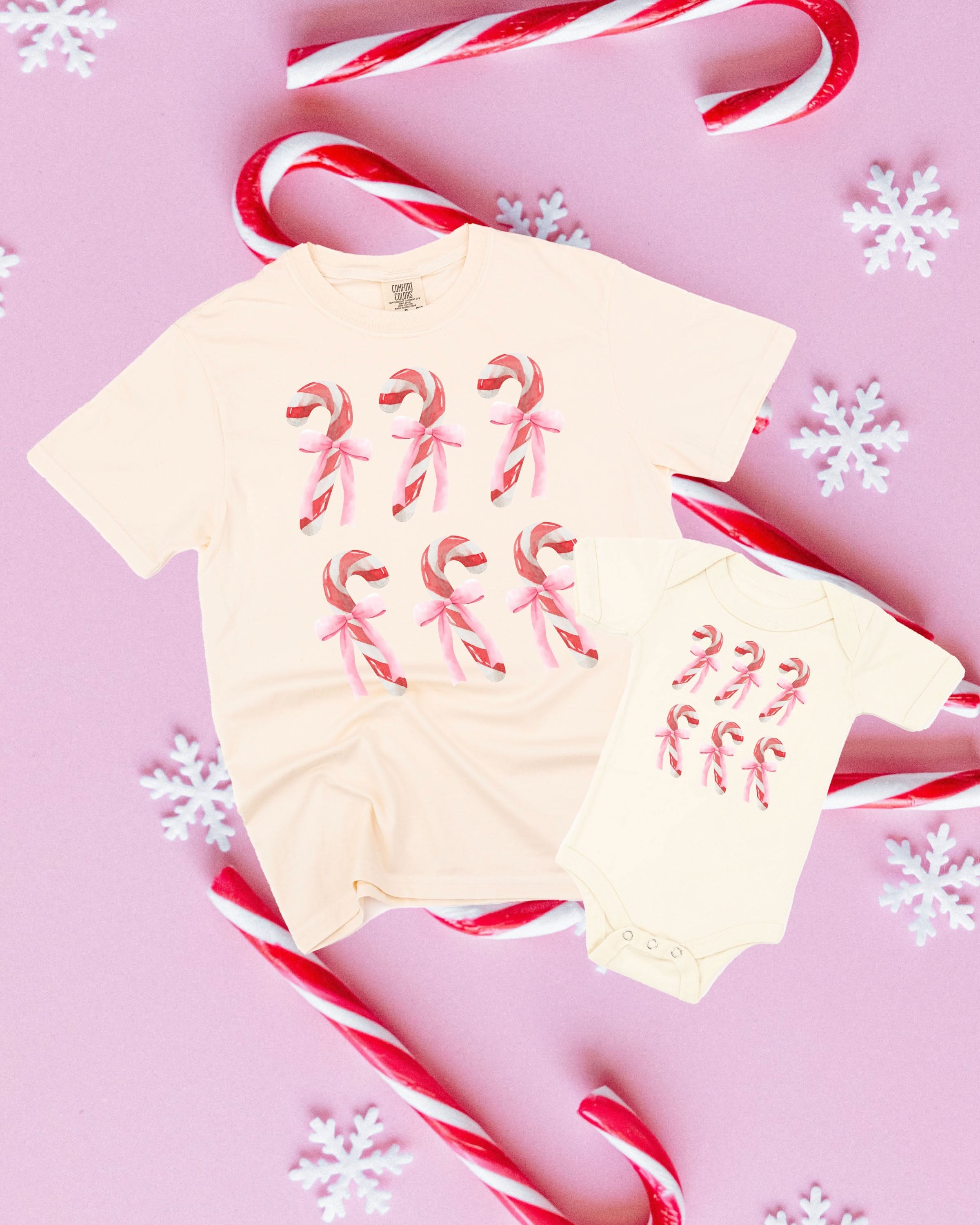 Candy Cane Cutie "Match with Mom" Tee Set – Christmas Coordinating T-Shirts | Little Mama Shirt Shop - Image 3