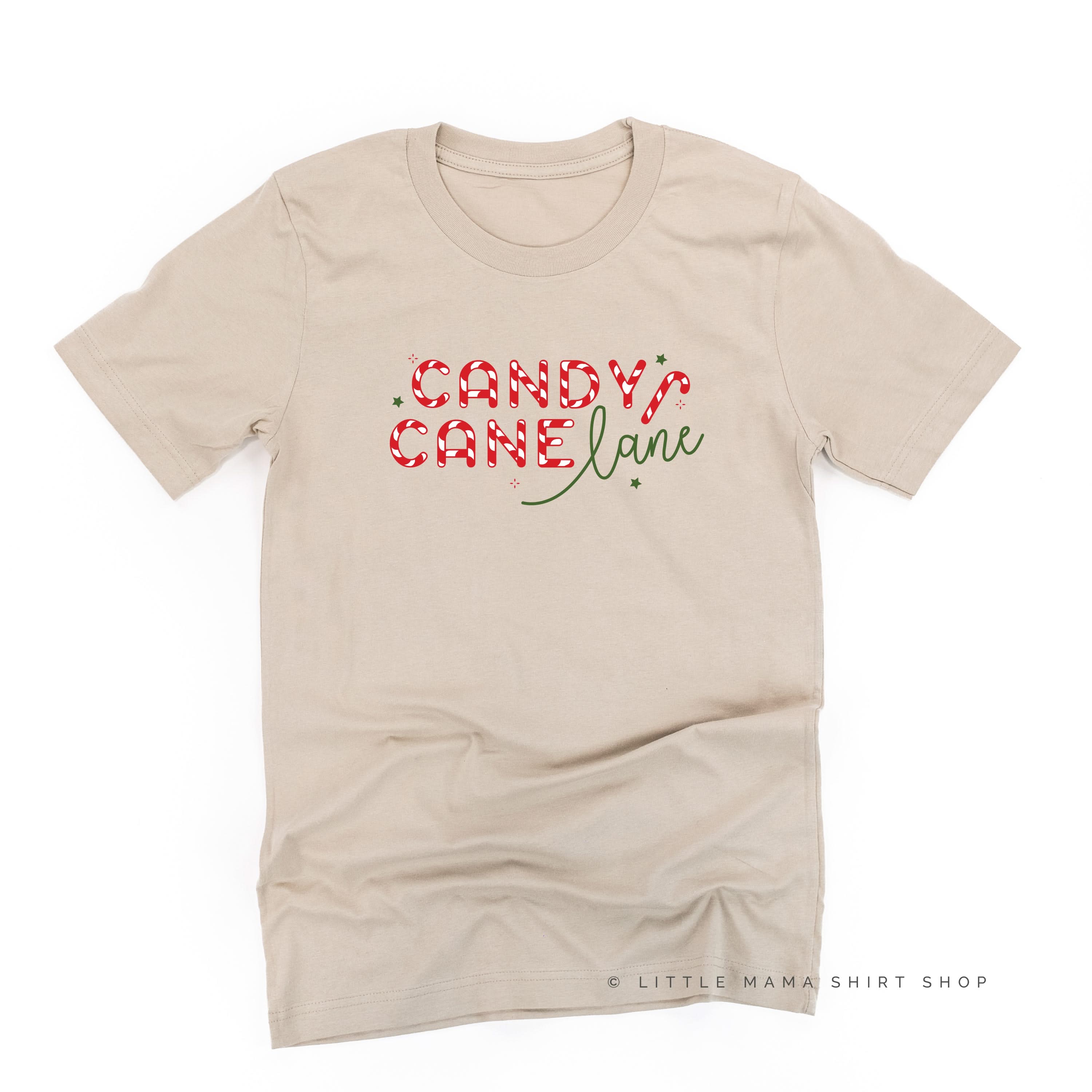 Candy Cane Lane - Unisex Tee - Image 3