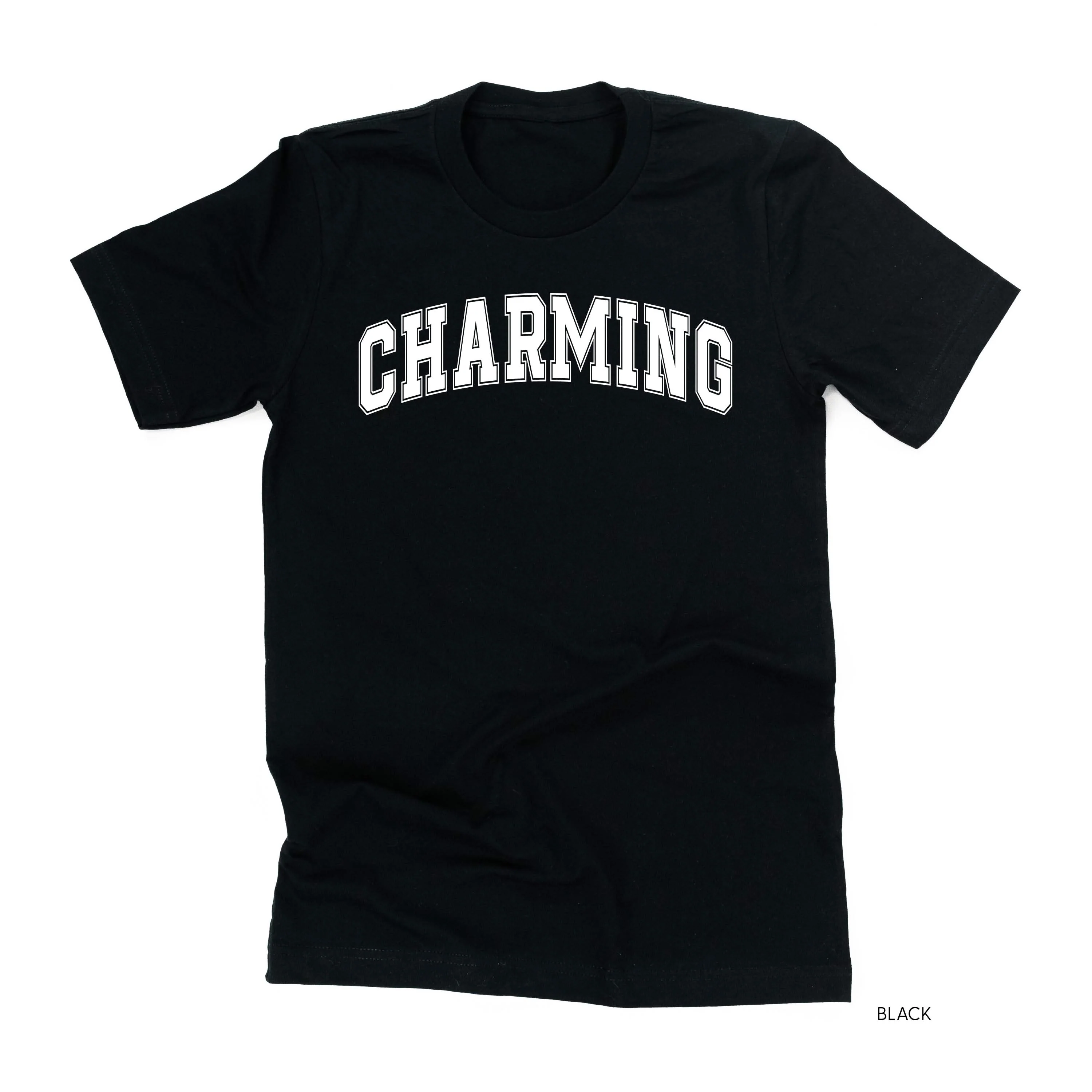 Charming - Varsity Outline - Unisex Tee - Image 2