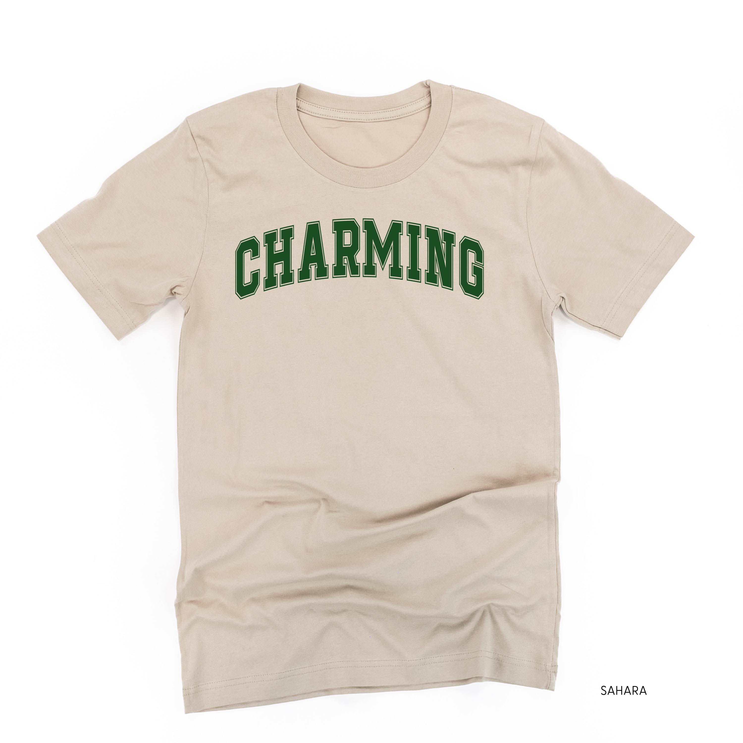 Charming - Varsity Outline - Unisex Tee - Image 5