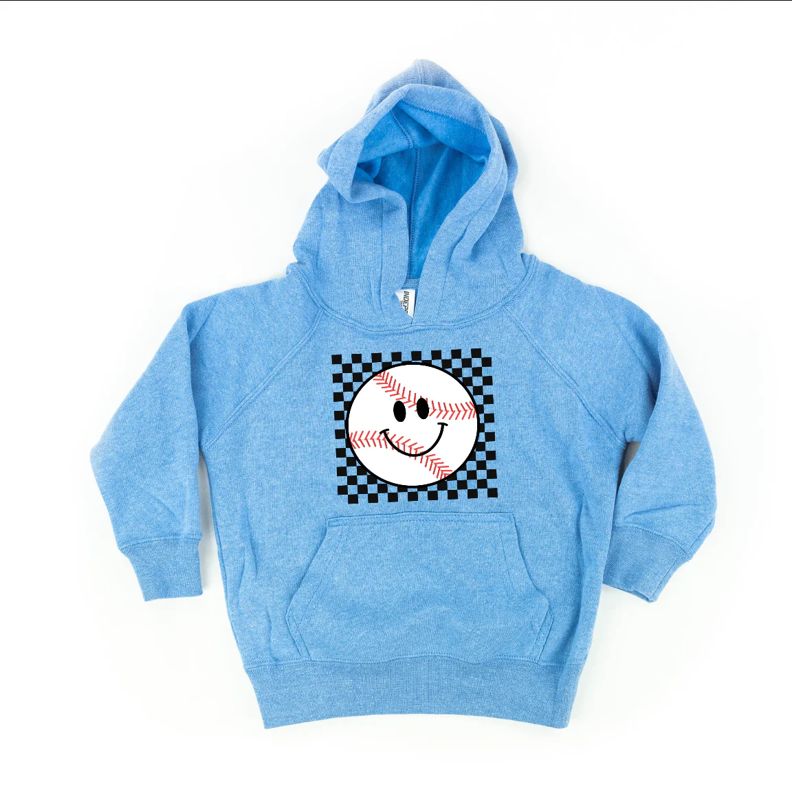 Checkers Smiley - (Choose Your Sports Ball) - Child Hoodie - Image 6