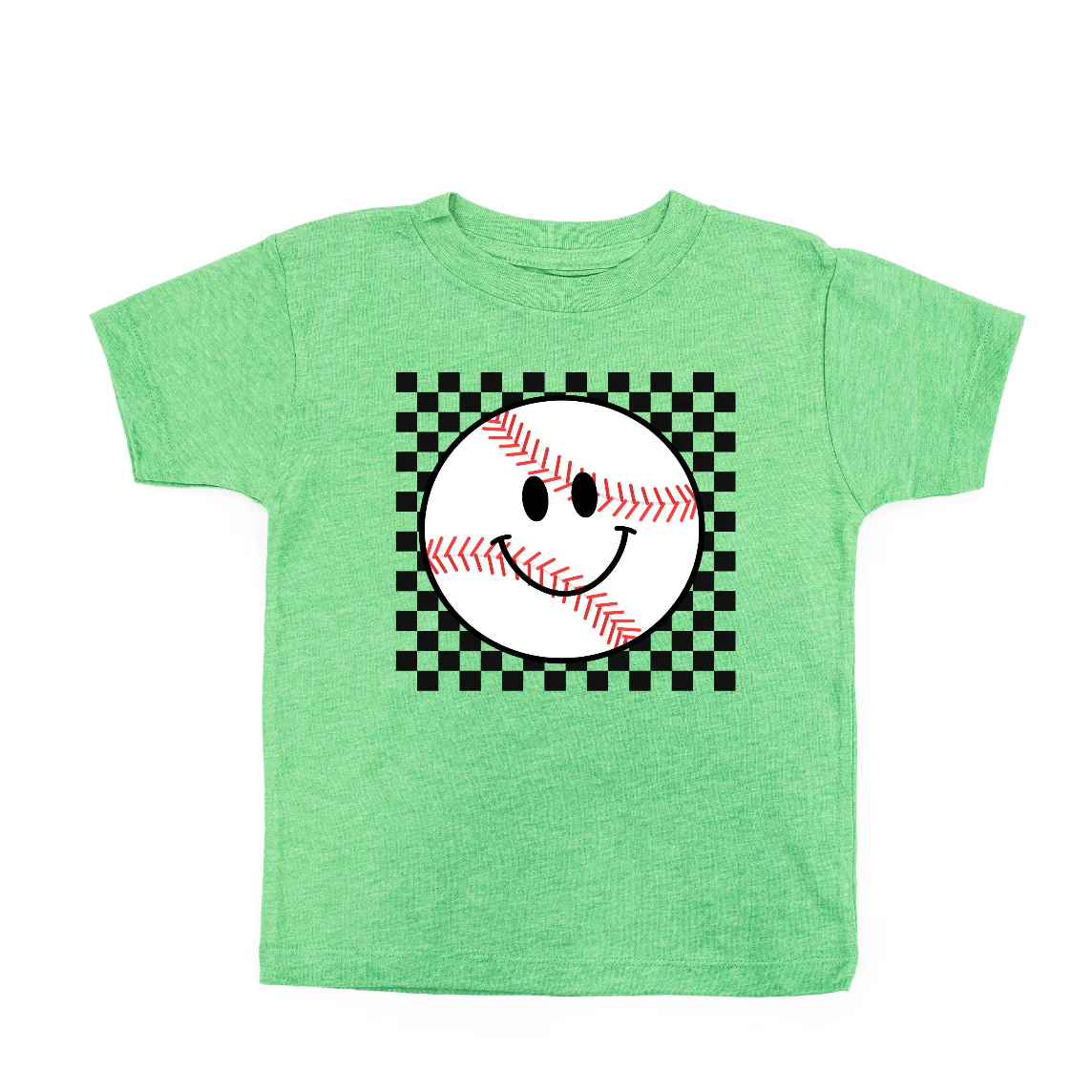 Checkers Smiley - (Choose Your Sports Ball) - Child Tee - Image 15