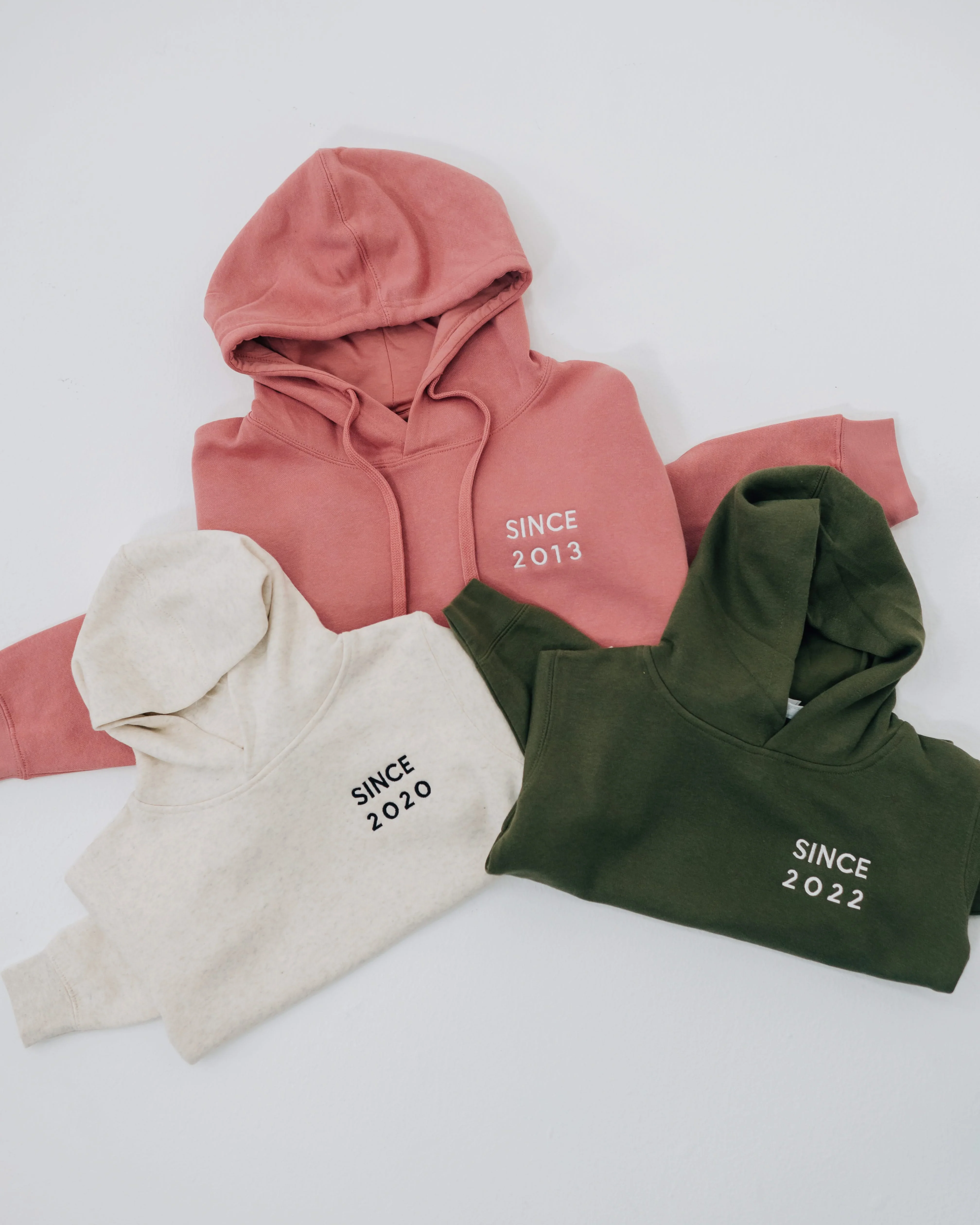 Childhood Elevated Fleece Hoodie – Customizable Year Embroidery Youth | Little Mama Shirt Shop - Image 10