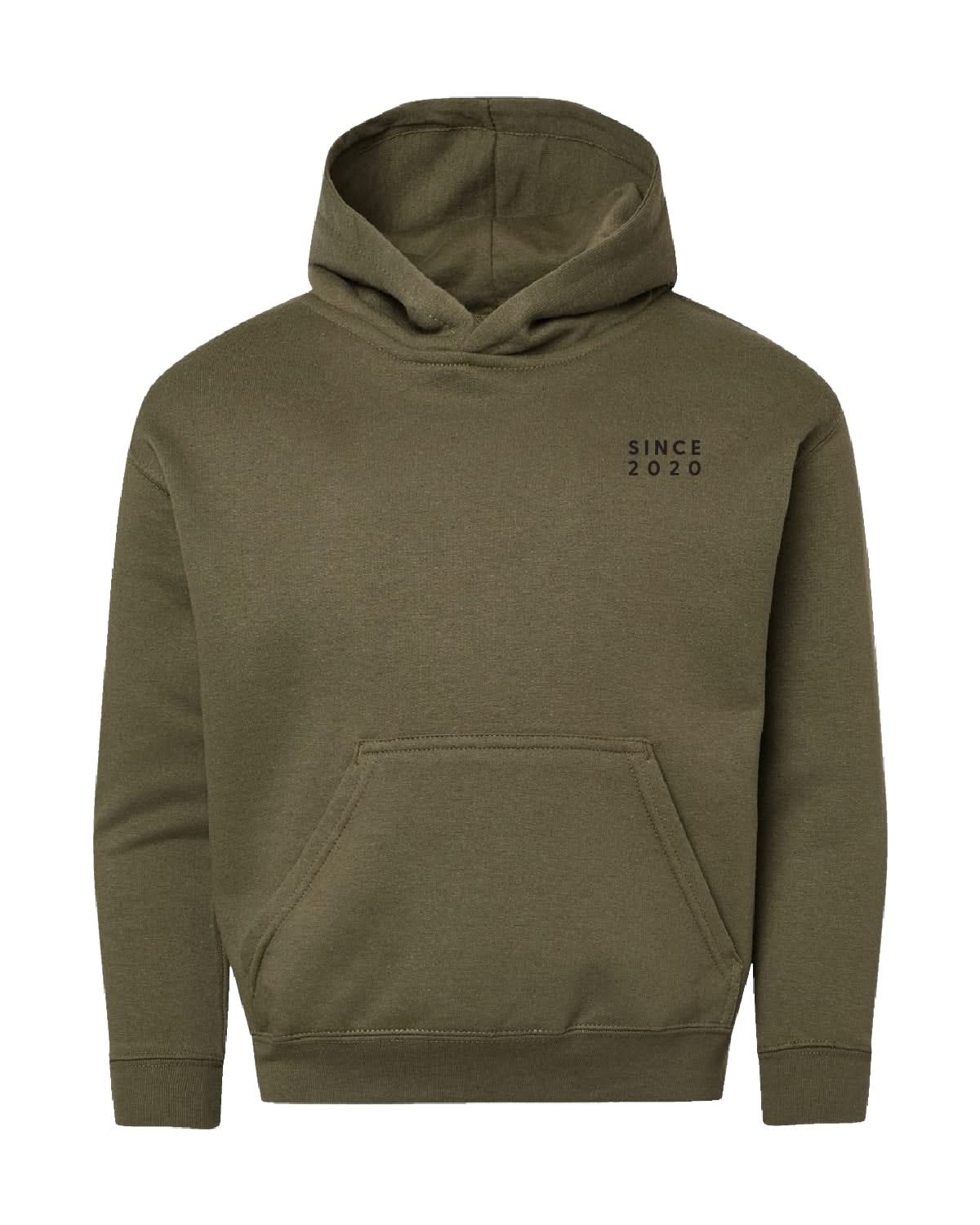 Childhood Elevated Fleece Hoodie – Customizable Year Embroidery Youth | Little Mama Shirt Shop - Image 8