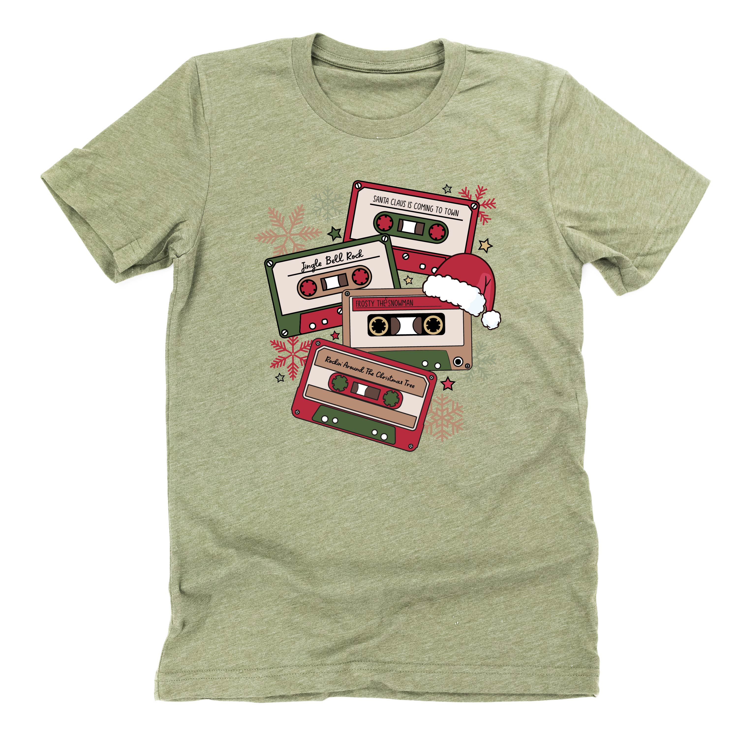 Christmas Cassette Tapes - Unisex Tee - Image 4