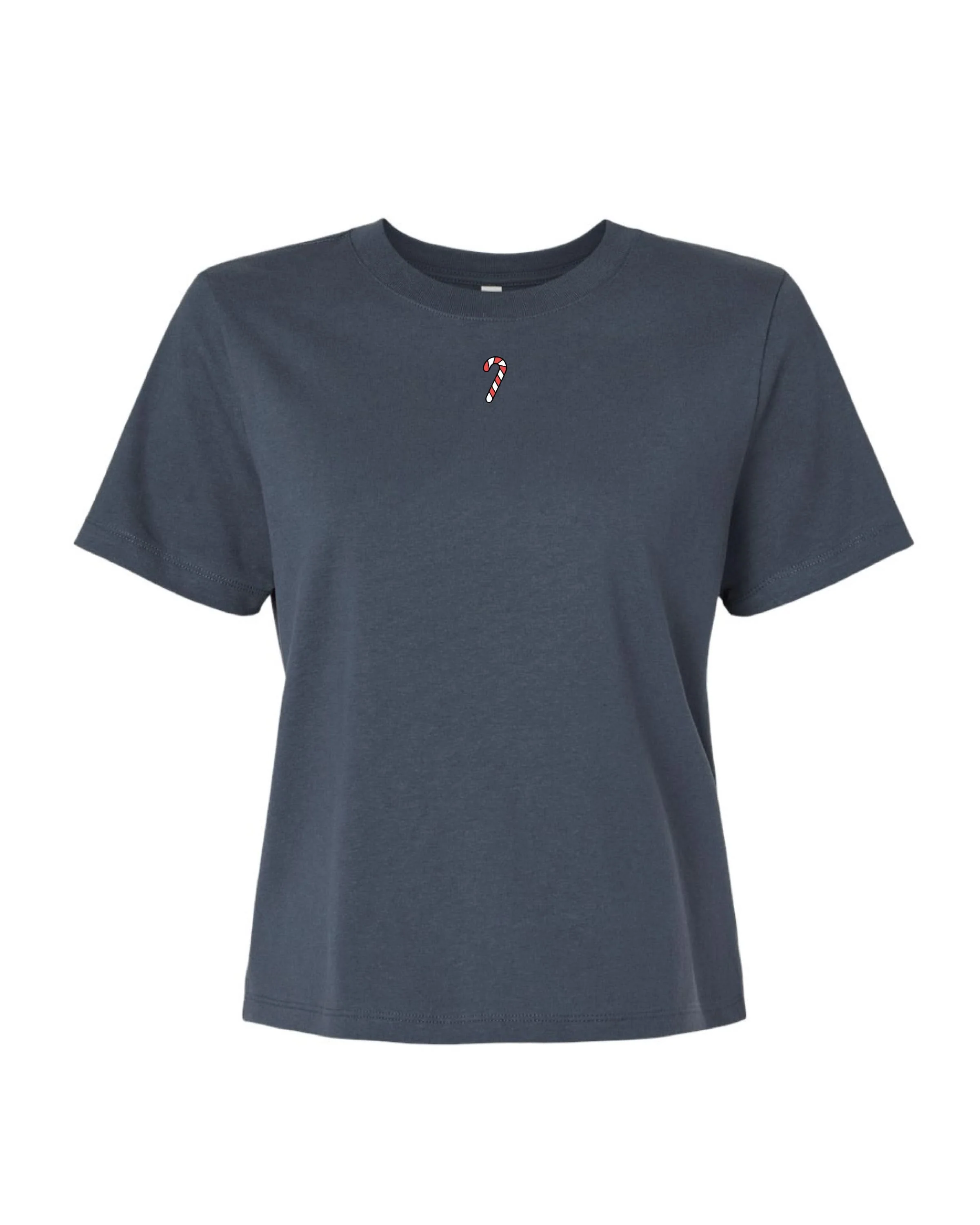 Christmas Mini Symbols Embroidered Women’s Everyday Tee – Simple Holiday Icon T-Shirt | Little Mama Shirt Shop - Image 11