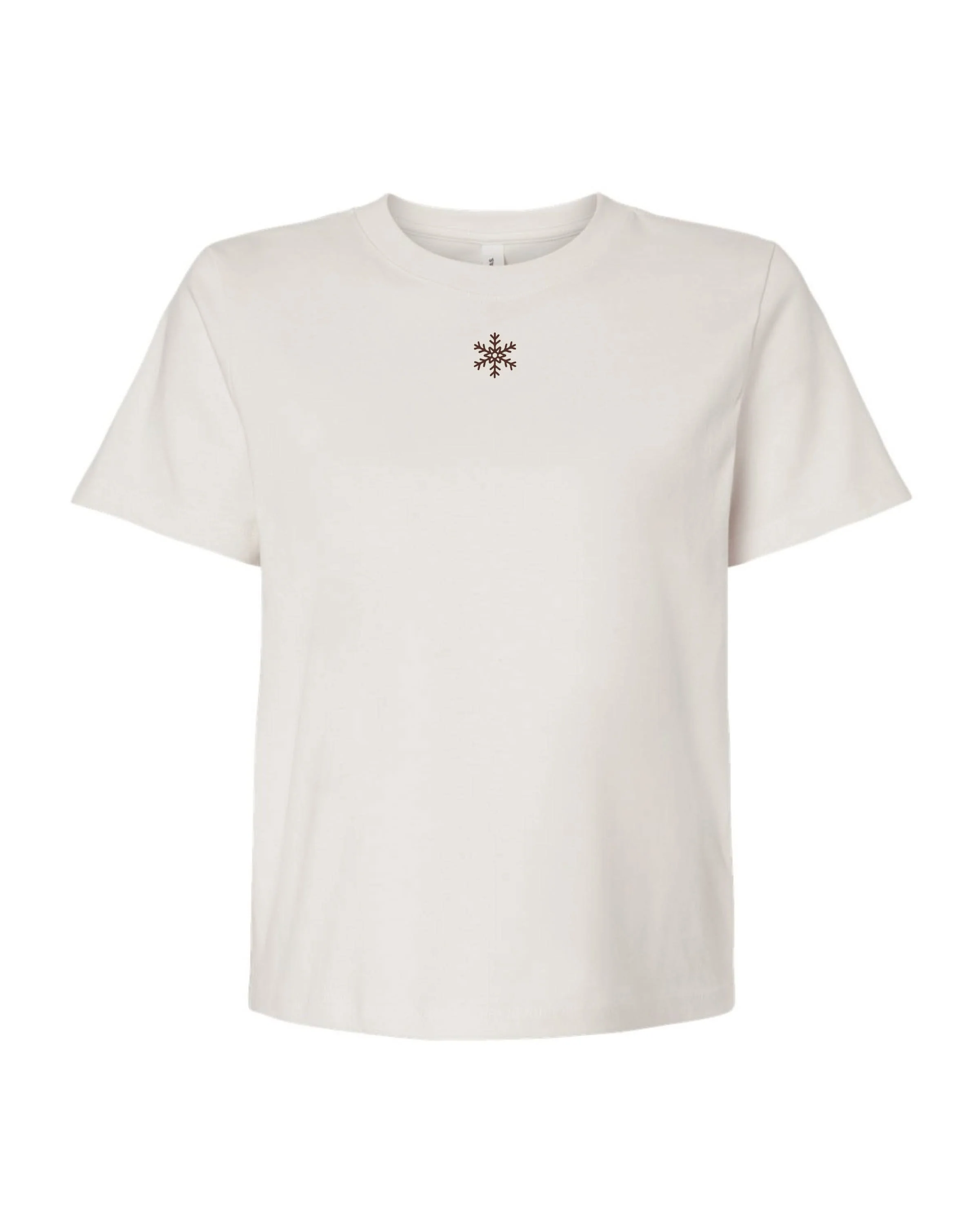 Christmas Mini Symbols Embroidered Women’s Everyday Tee – Simple Holiday Icon T-Shirt | Little Mama Shirt Shop - Image 8