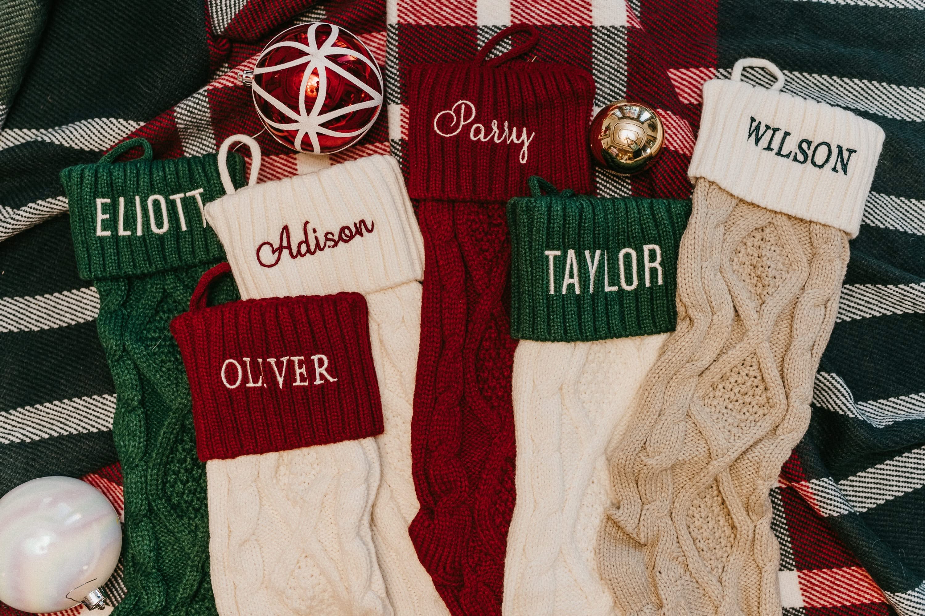 Knitted Christmas Stocking – 22" - Custom Embroidered Name | LMSS® Exclusive - Image 5
