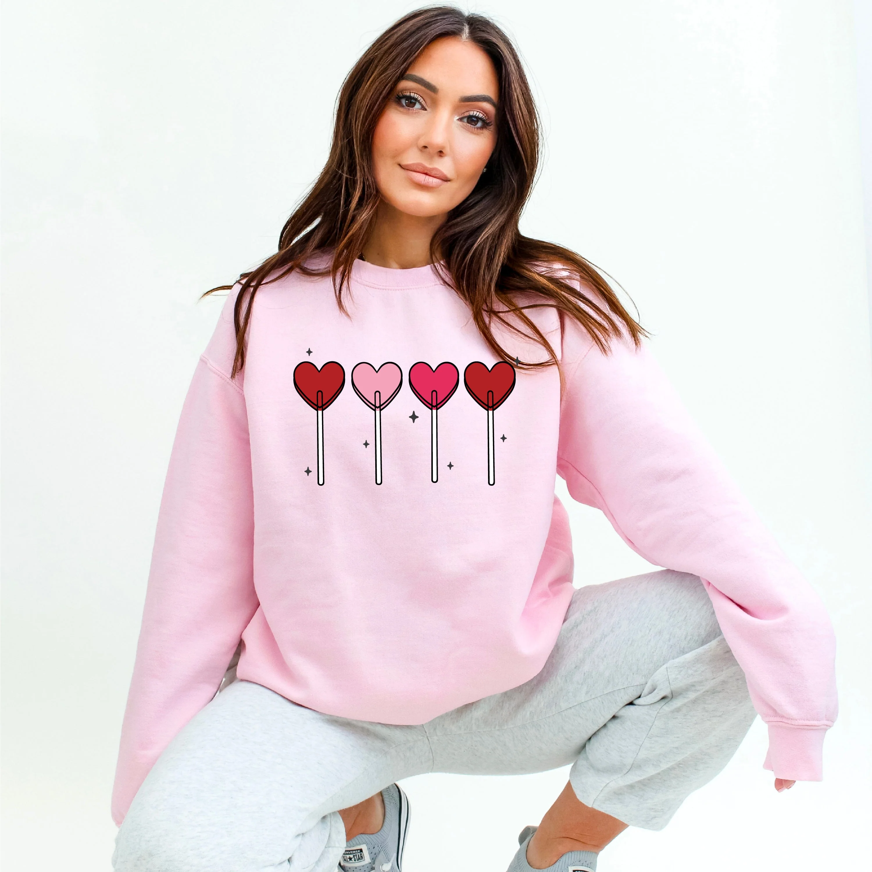 Classic Heart Lollipops - Basic Fleece - Image 2
