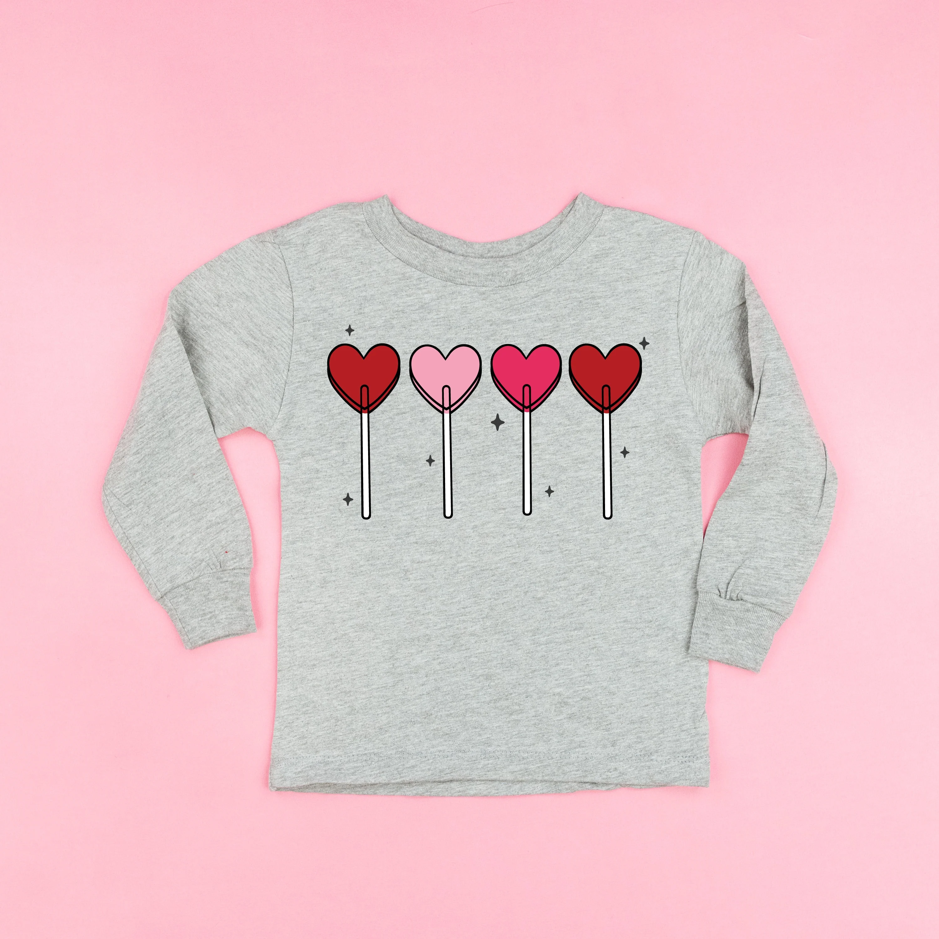 Classic Heart Lollipops - Child Long Sleeve Tee - Image 3