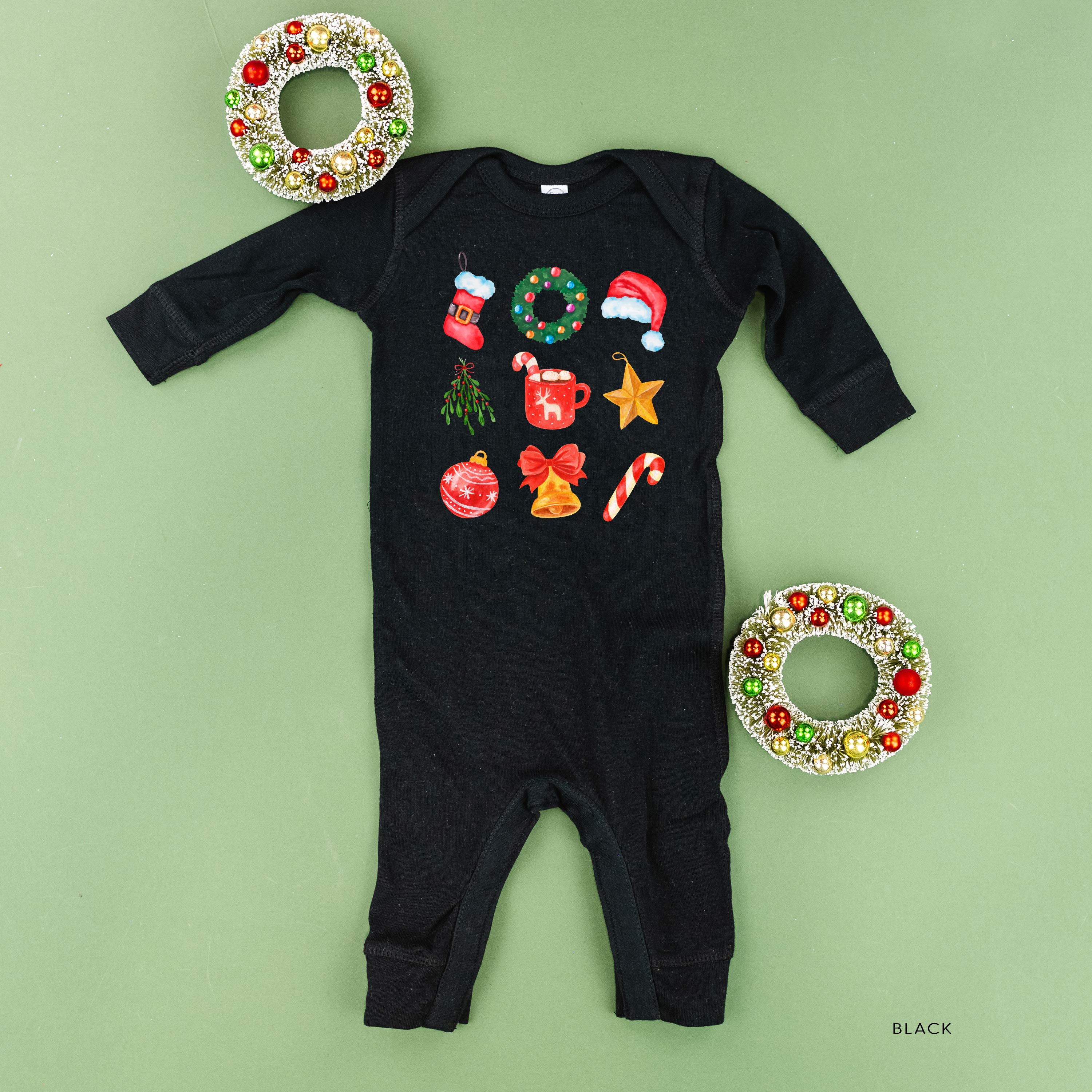 Classic Watercolor Christmas - Baby Sleeper - Image 5