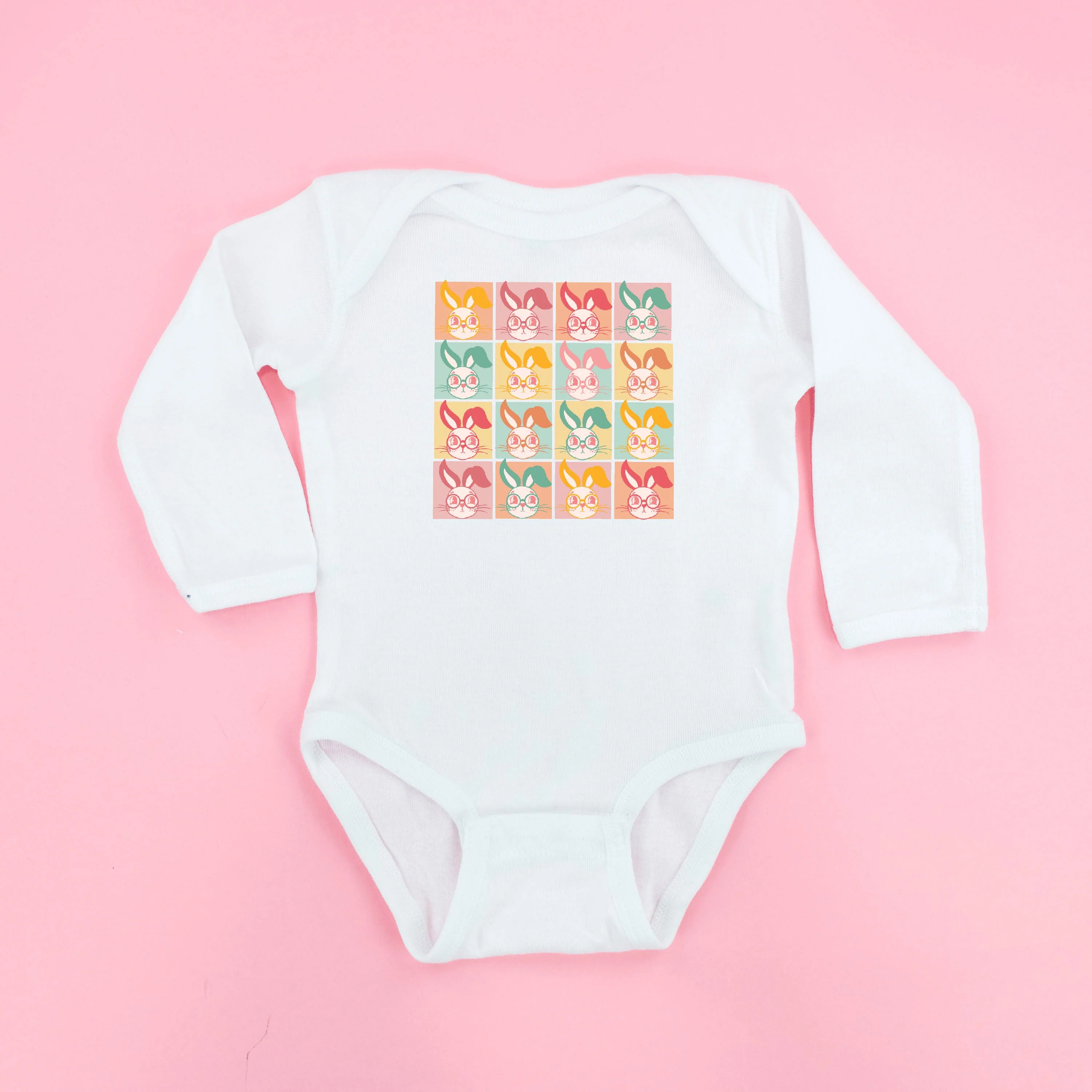 Clever Pastel Bunnies - Child Long Sleeve Tee - Image 7