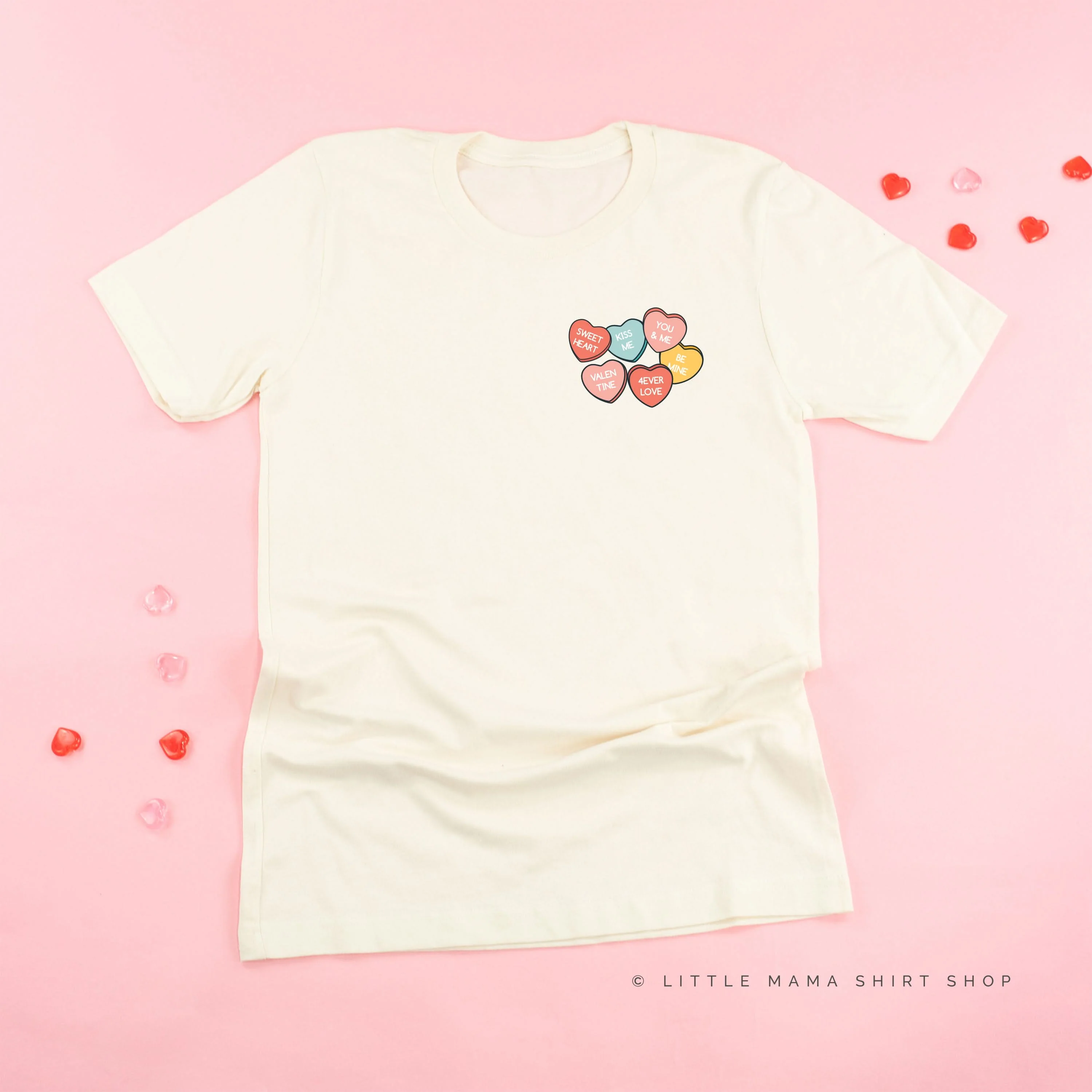 Conversation Hearts - Unisex Tee - Image 5