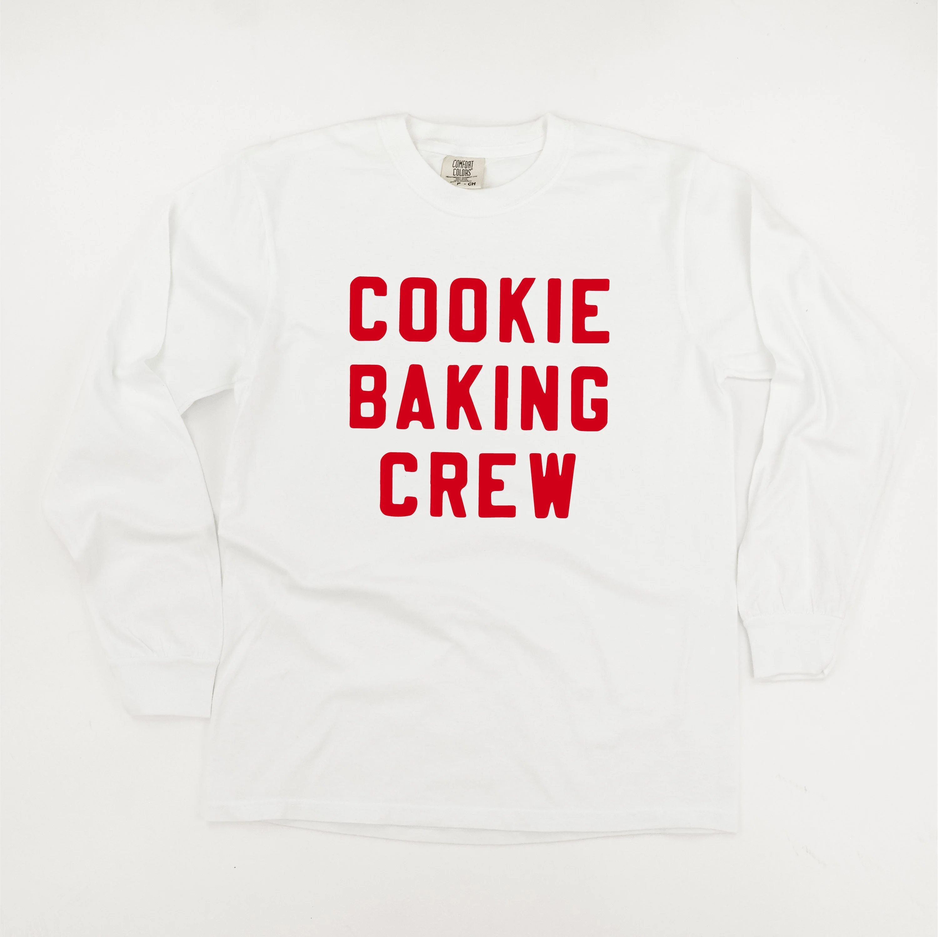 Cookie Baking Crew - Block Font - Long Sleeve Comfort Colors Tee - Image 11