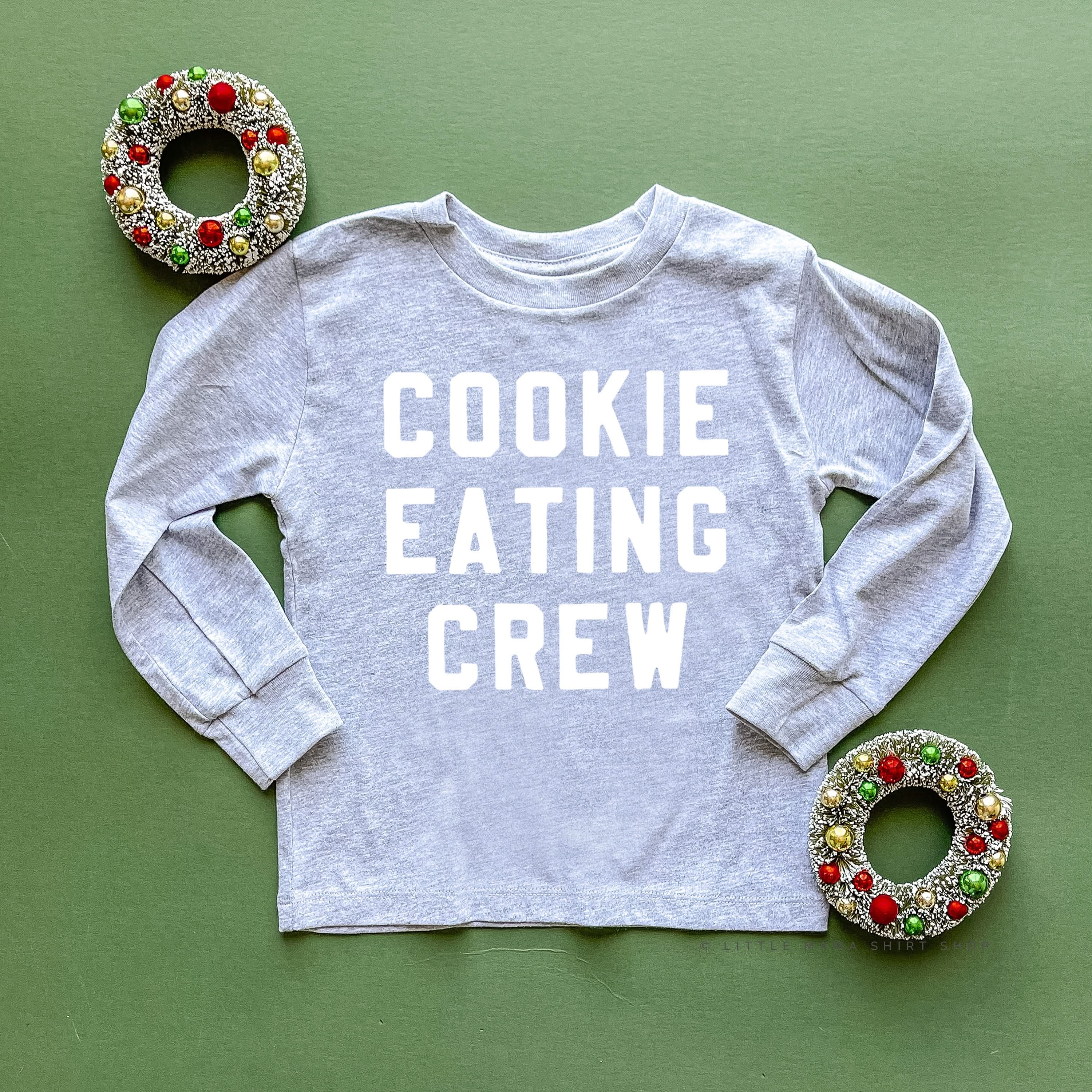 Cookie Eating Crew - Block Font - Child Long Sleeve Tee - Image 5