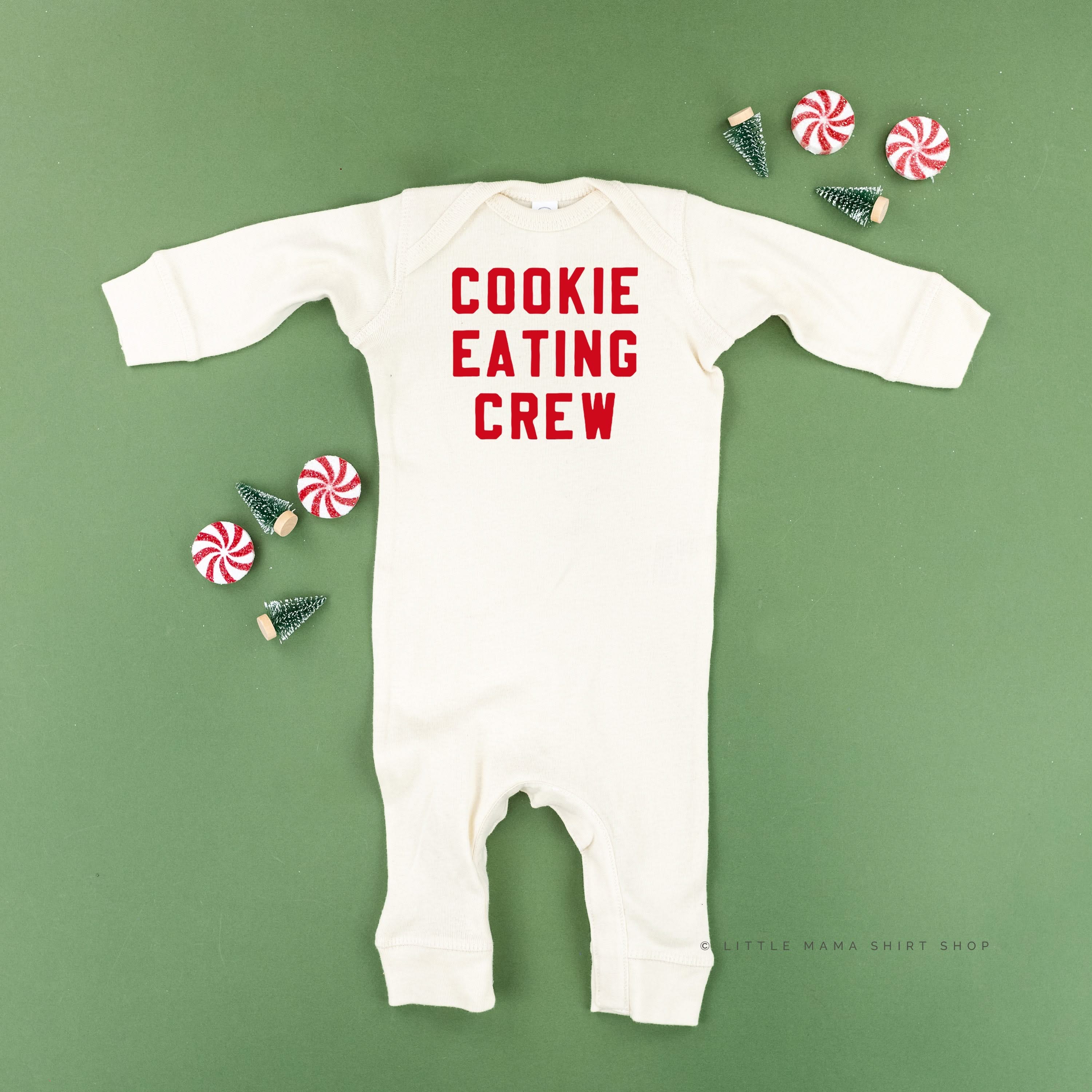 Cookie Eating Crew - Block Font - Baby Sleeper - Image 4
