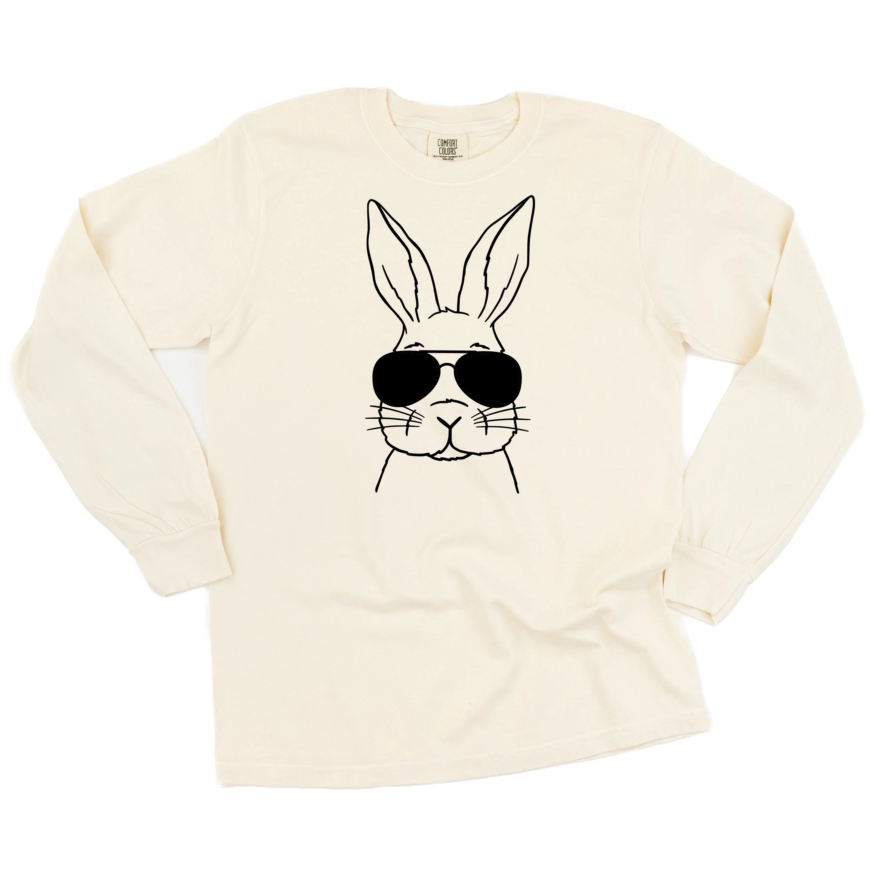 Cool Bunny - Long Sleeve Comfort Colors Tee - Image 3