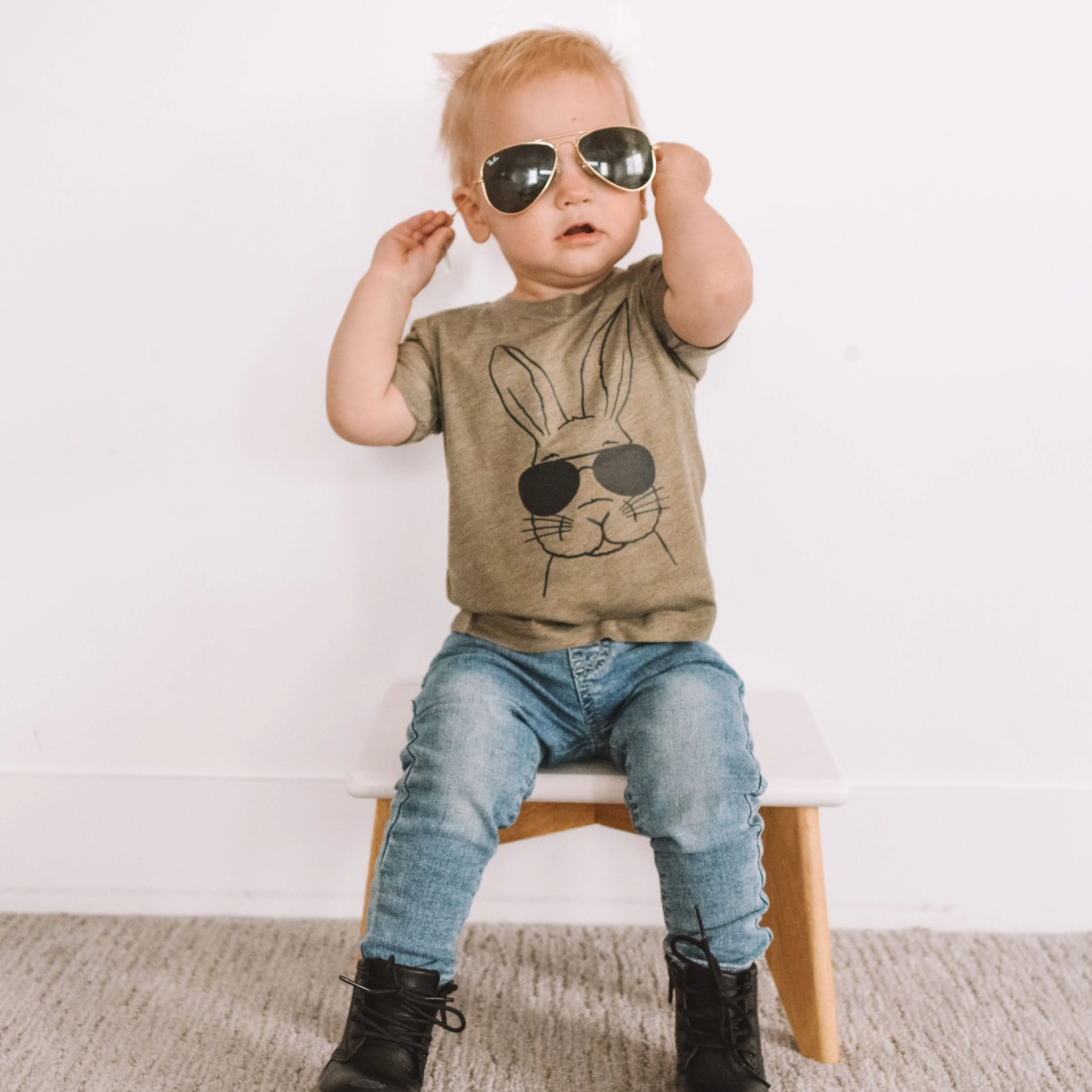 Cool Bunny - Child Tee - Image 2