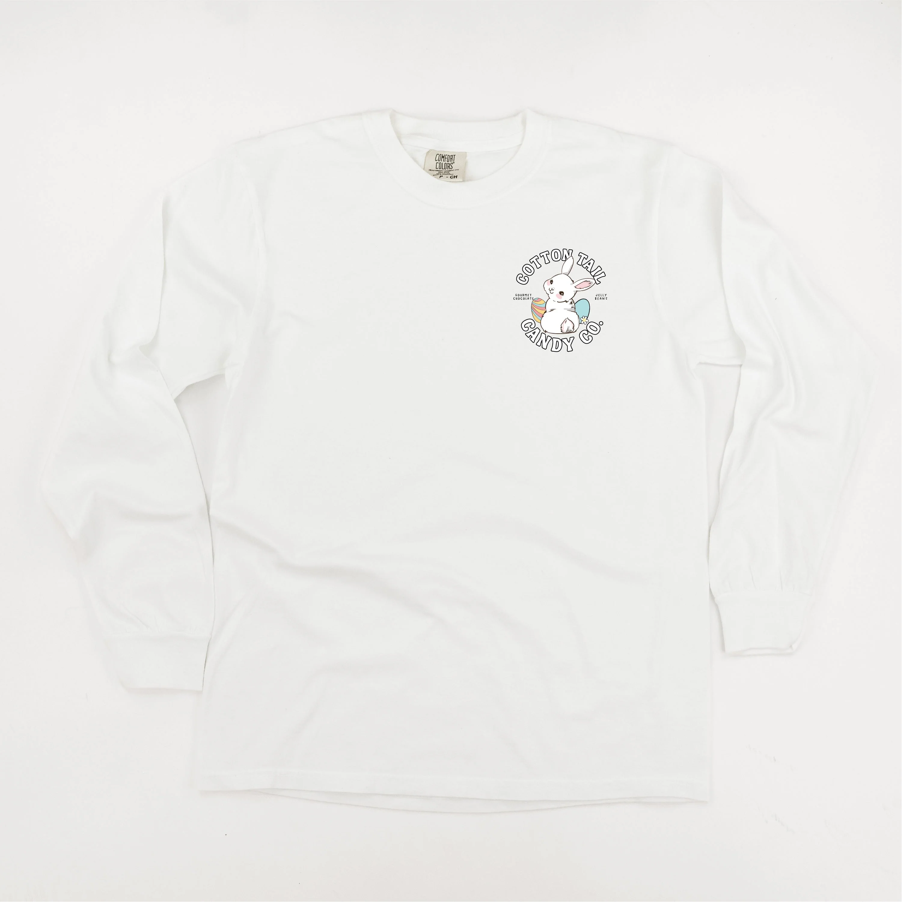 Cotton Tail Candy Co. (pocket) - Long Sleeve Comfort Colors Tee - Image 7