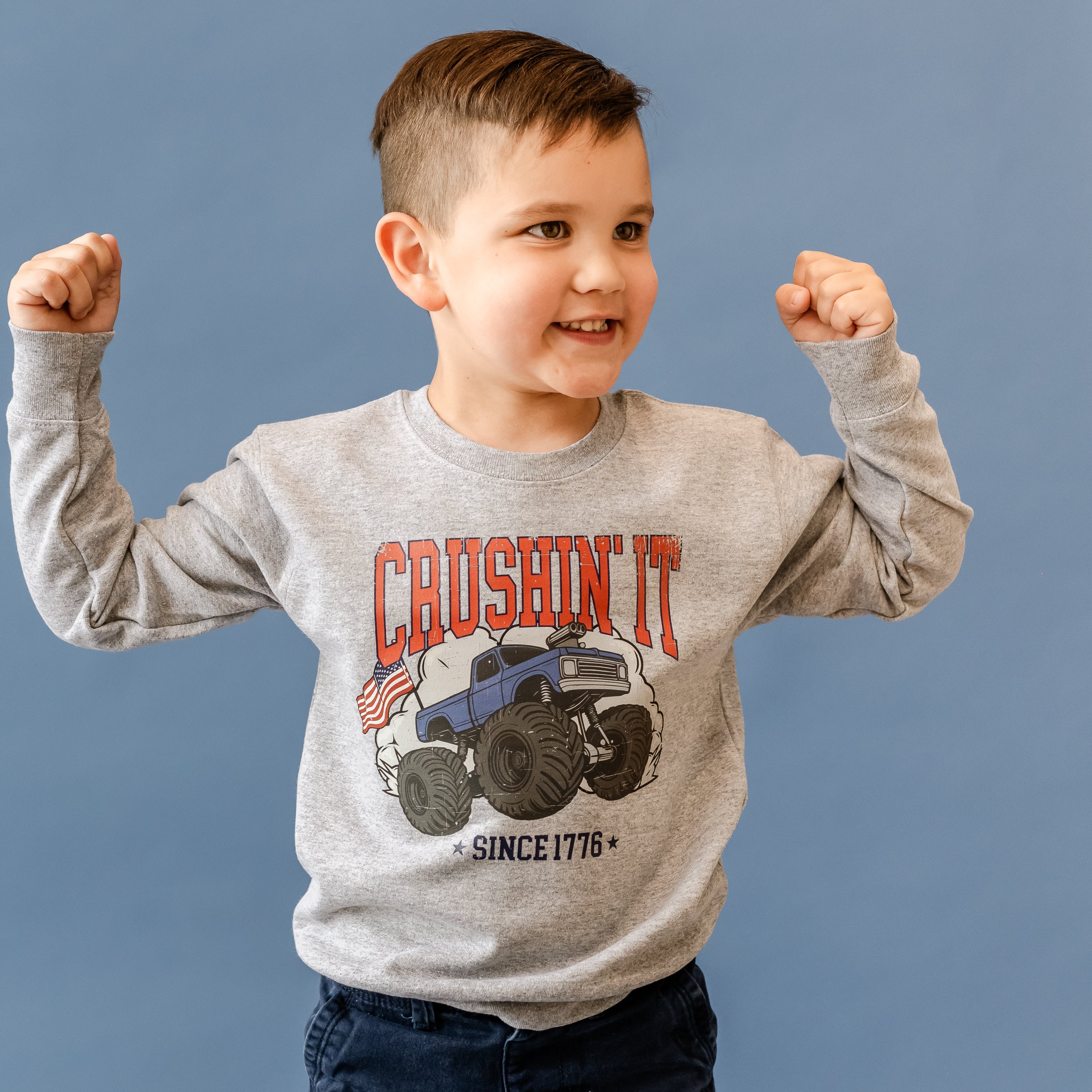 Crushin' It Since 1776 - Child Sweater - Image 3
