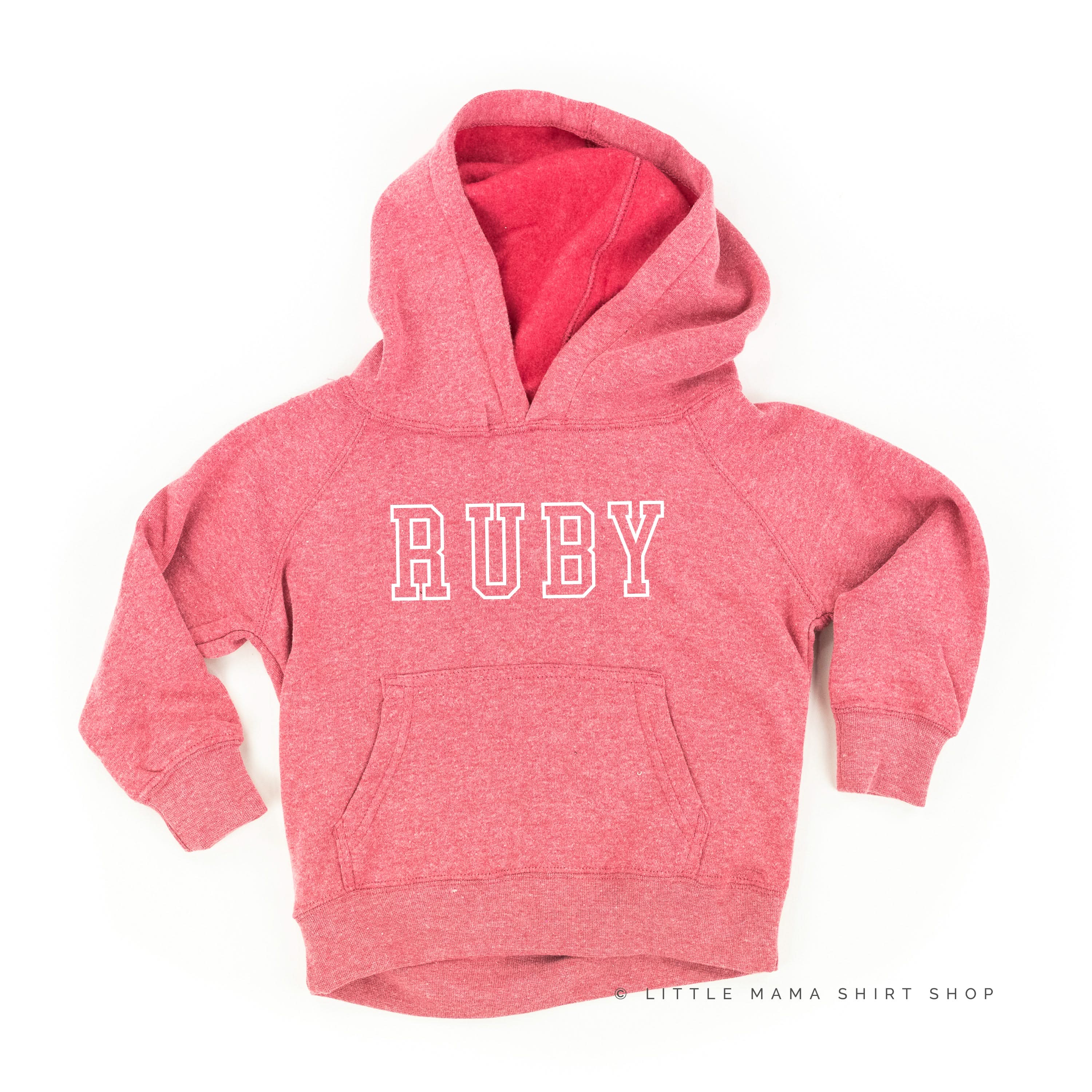 CUSTOM EMBROIDERED OUTLINE NAME - CHILD HOODIE - Image 13