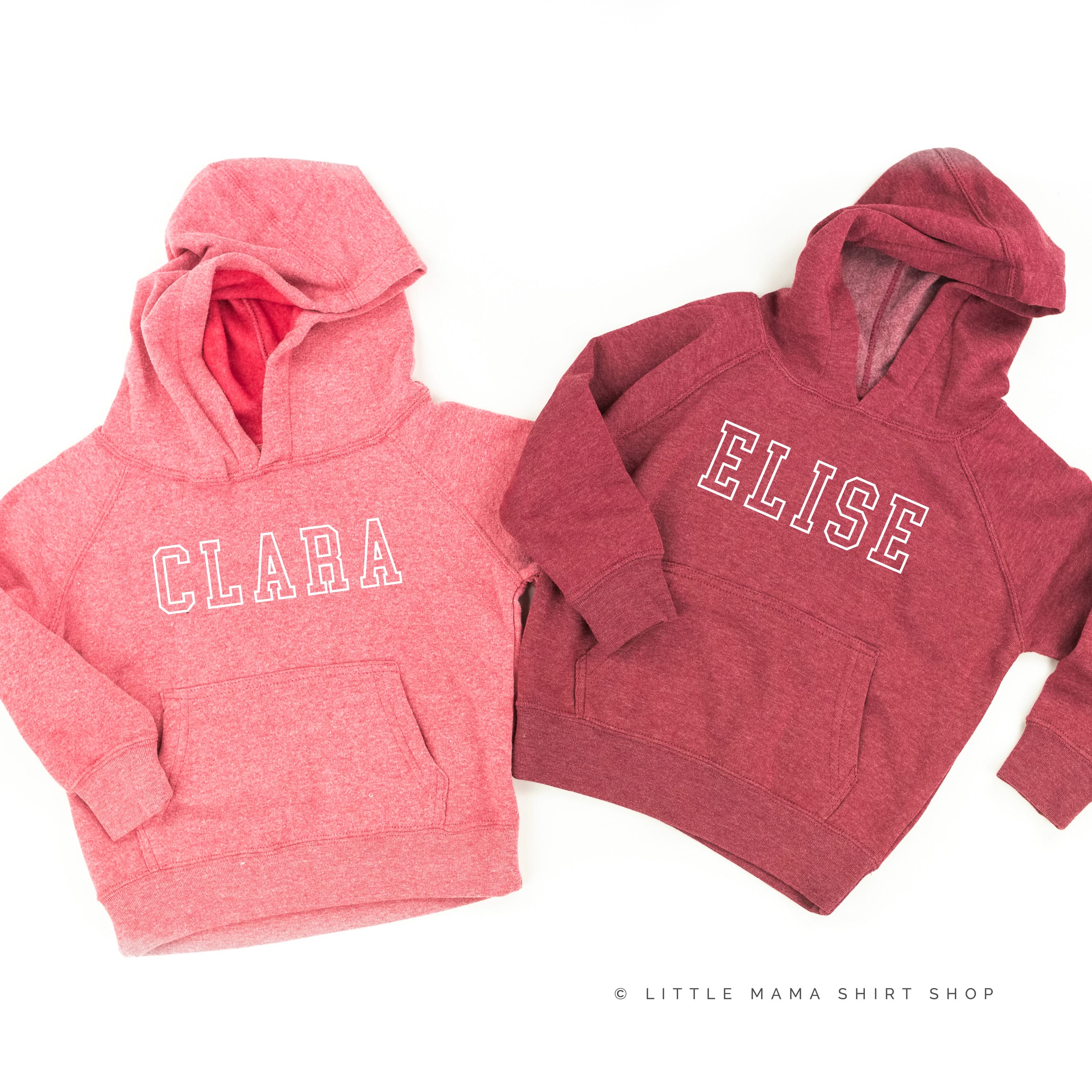 CUSTOM EMBROIDERED OUTLINE NAME - CHILD HOODIE - Image 3