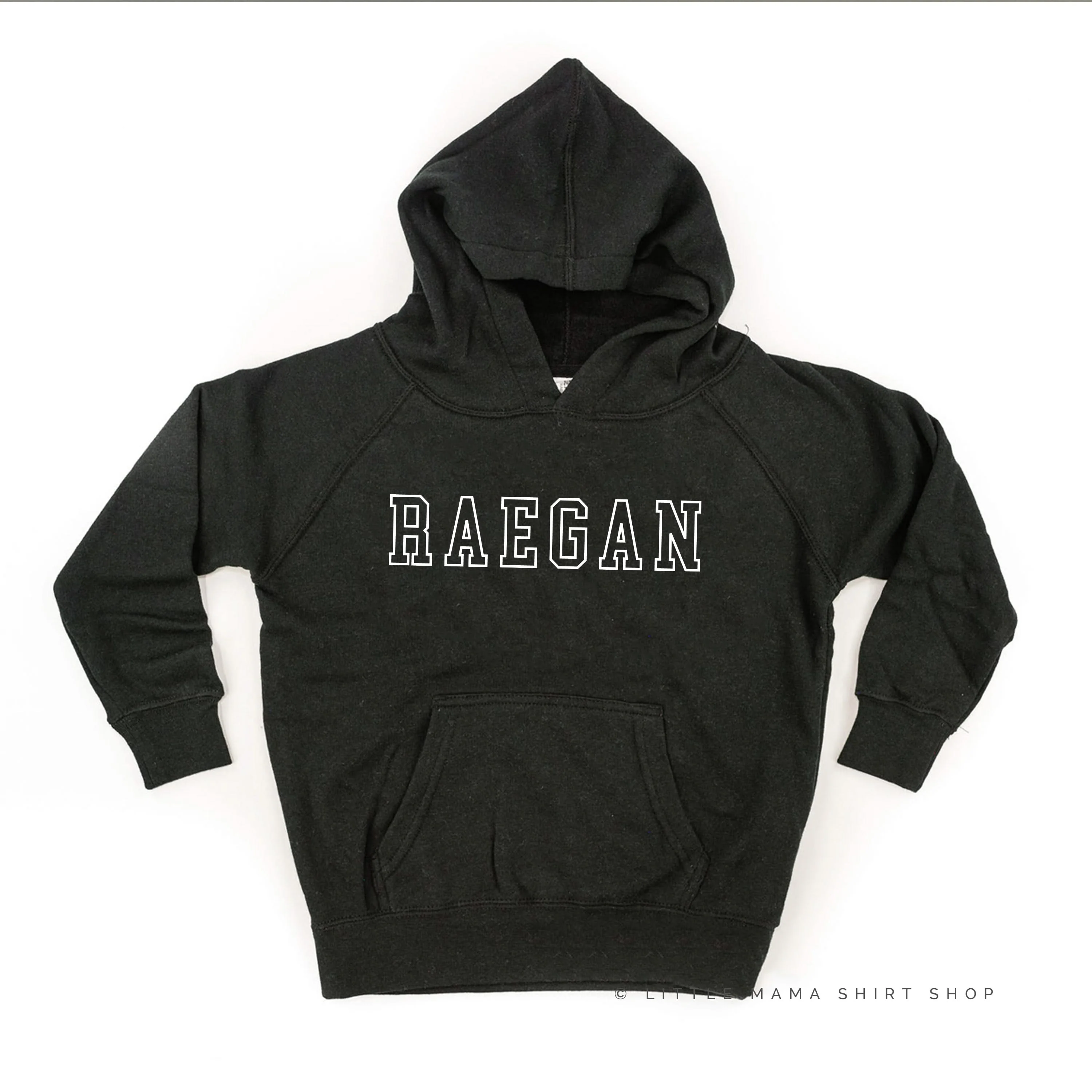CUSTOM EMBROIDERED OUTLINE NAME - CHILD HOODIE - Image 6